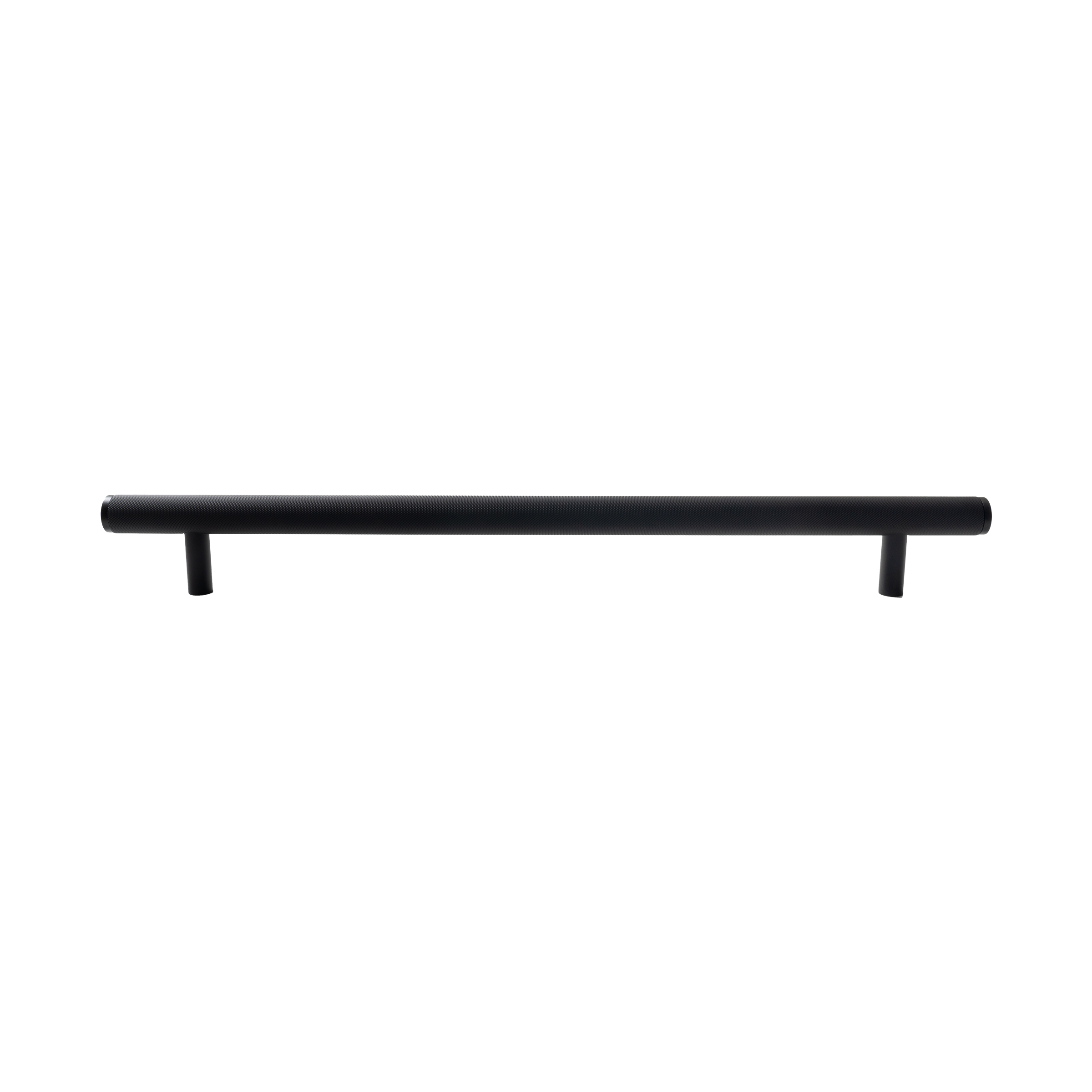 Momo Bellevue Knurled Solid Brass Entrance Pull Handle In Matt Black (1)