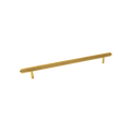 Momo Bellevue Lined Solid Brass Entrance Pull Handle In Brushed Satin Brass