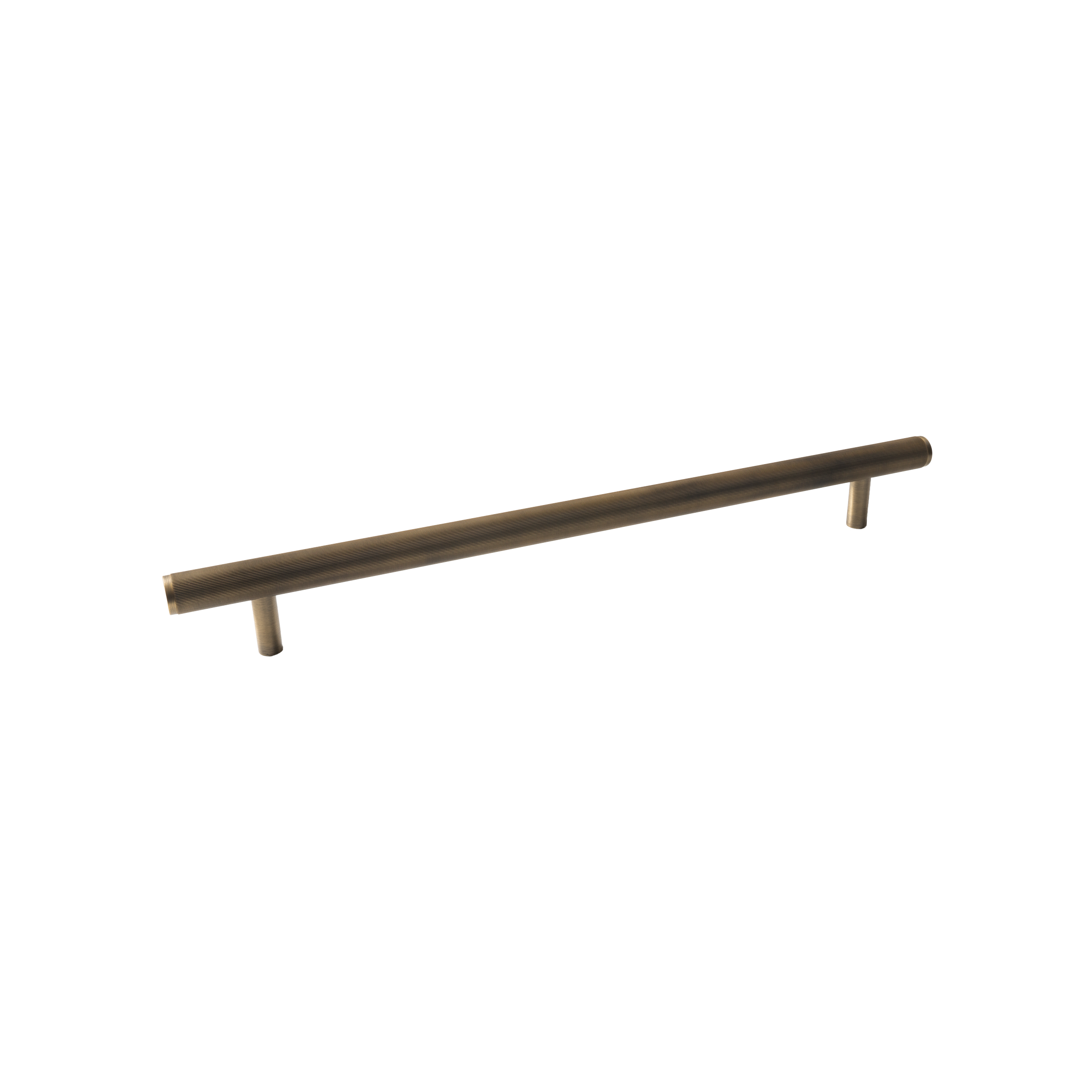 Momo Bellevue Lined Solid Brass Entrance Pull Handle In Dark Brushed Brass