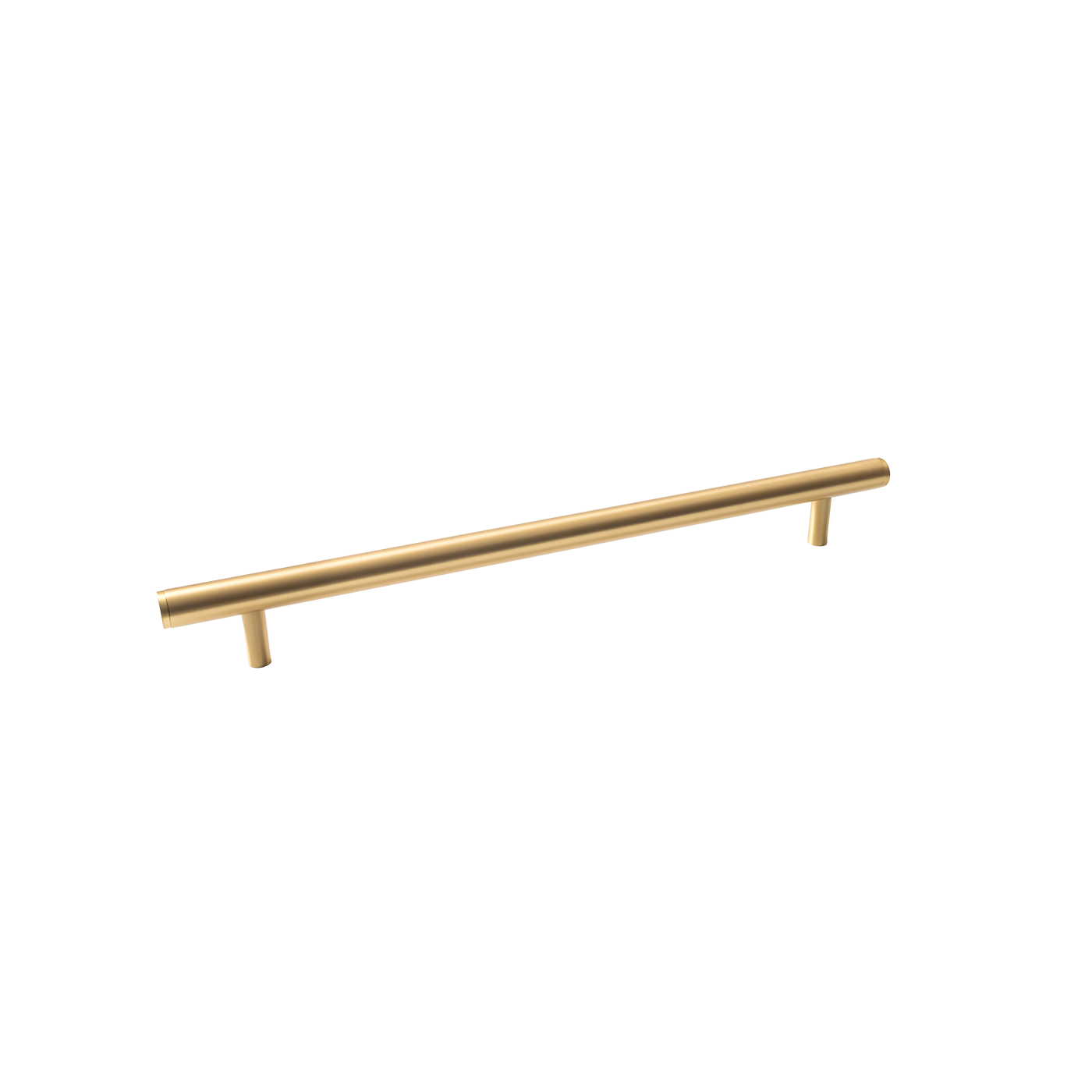 Momo Bellevue Solid Brass Plain Entrance Pull Handle In Brushed Satin Brass