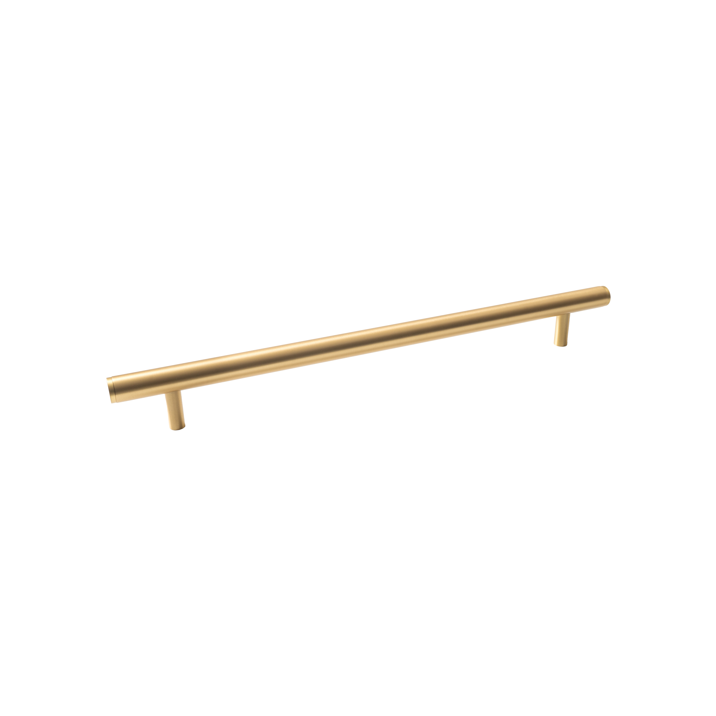 Momo Bellevue Solid Brass Plain Entrance Pull Handle In Brushed Satin Brass