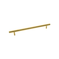 Momo Bellevue Solid Brass Plain Entrance Pull Handle In Brushed Satin Brass