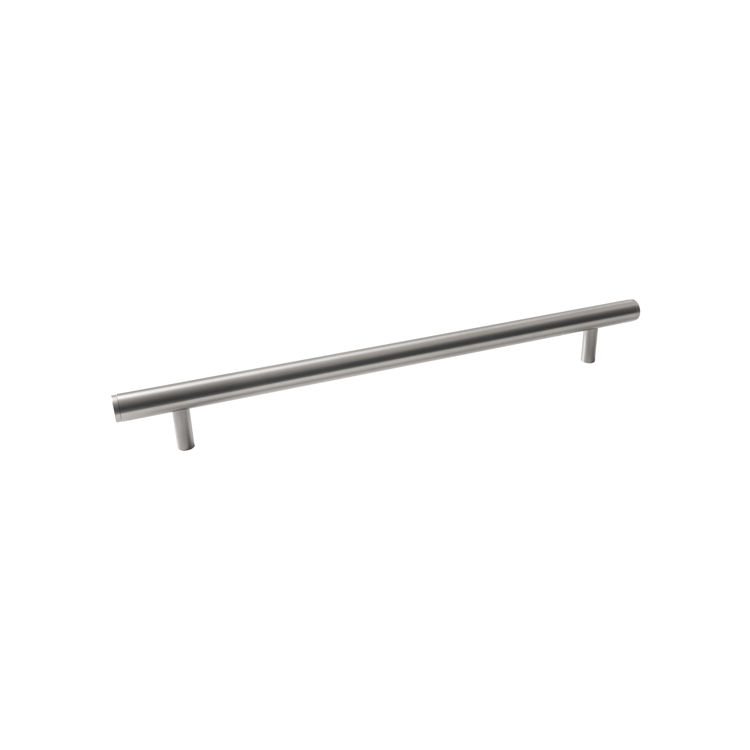 Momo Bellevue Plain Solid Brass Entrance Pull Handle In Dull Brushed Nickel