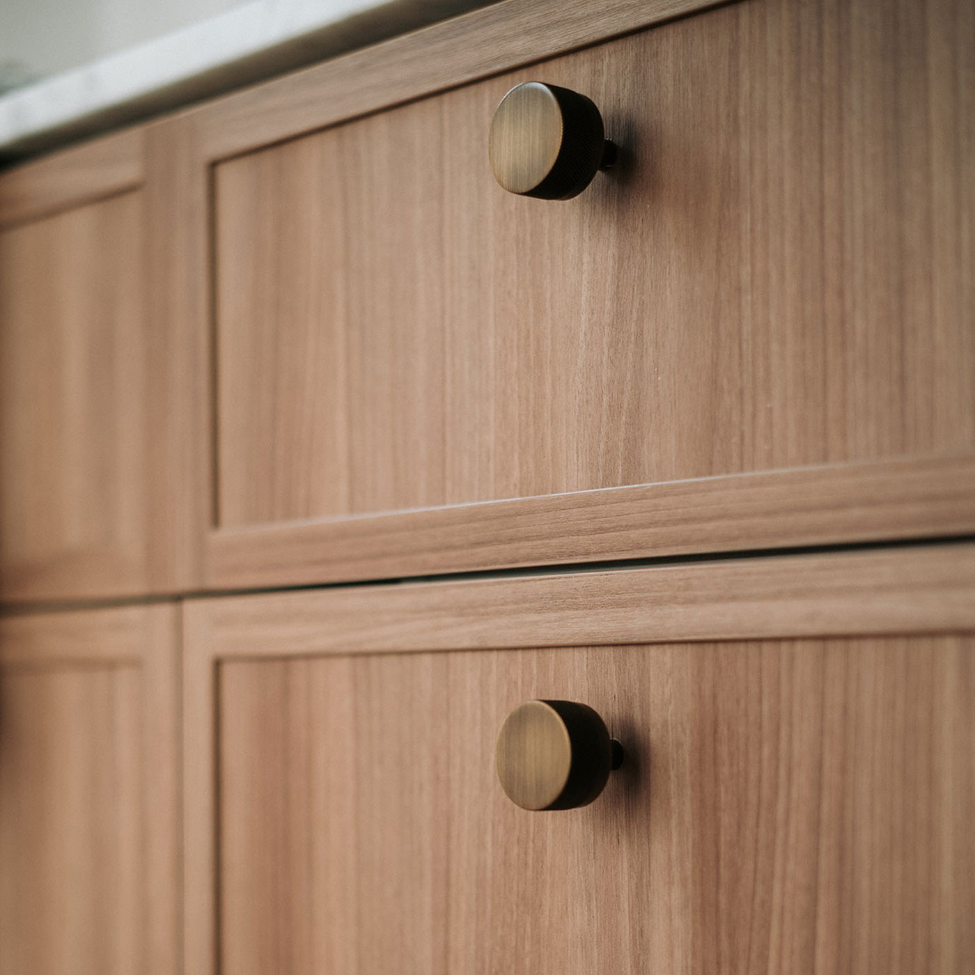 Momo Bellevue Knurled Knob Solid Brass 35mm in Bronze (3)