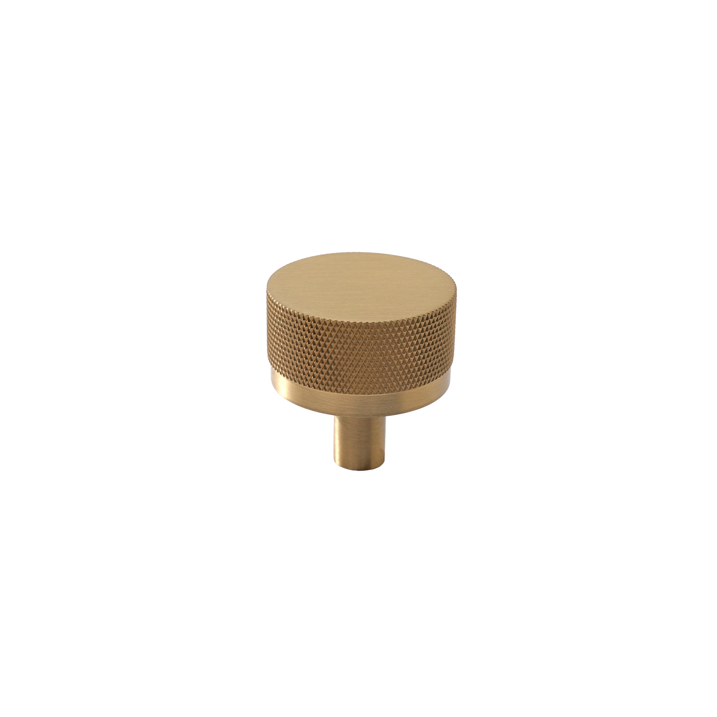 Momo Bellevue Knurled Knob Solid Brass 35mm in Brushed Satin Brass