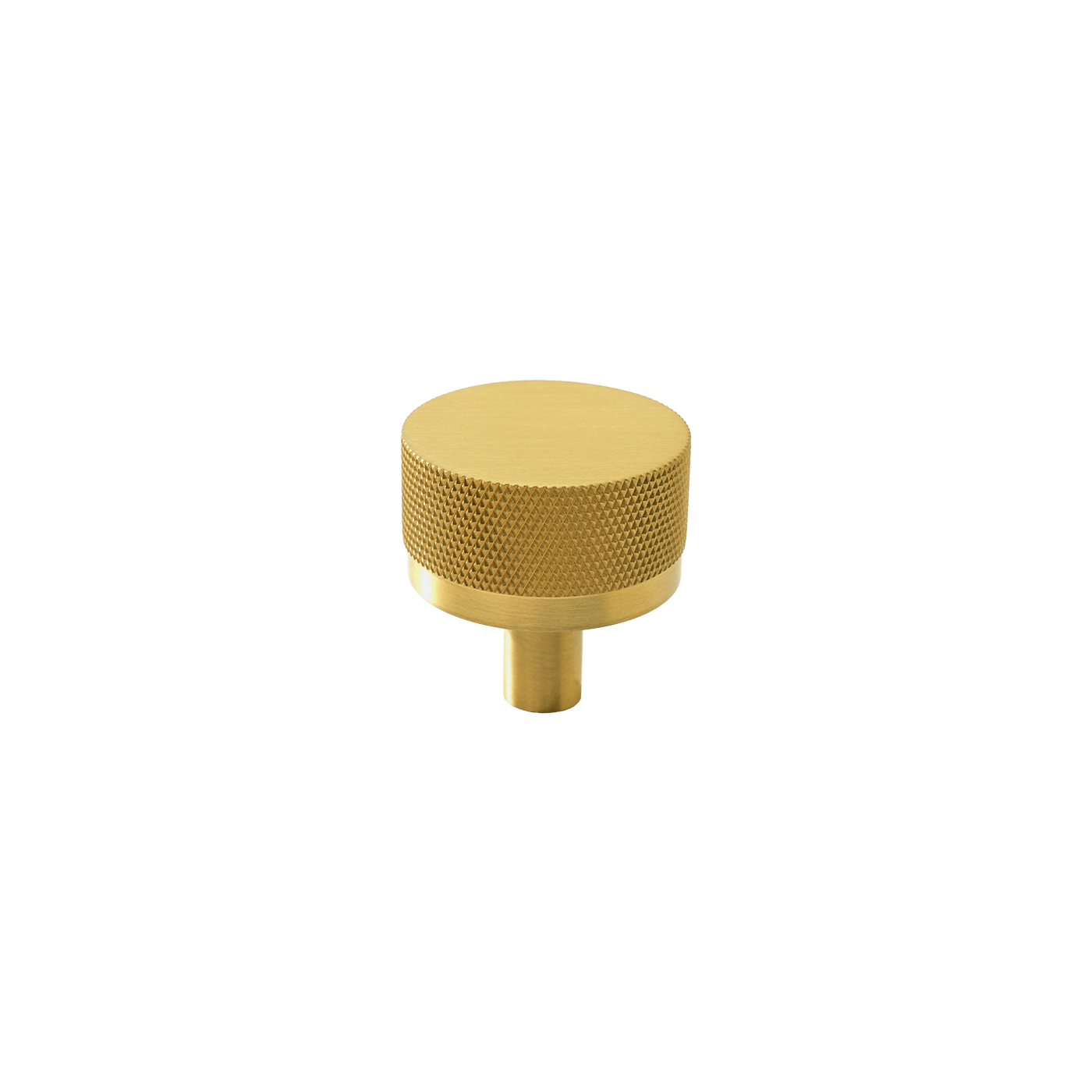 Momo Bellevue Knurled Knob Solid Brass 35mm in Brushed Satin Brass