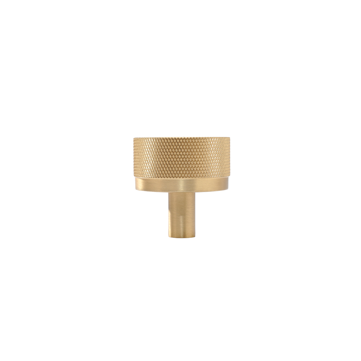 Momo Bellevue Knurled Knob Solid Brass 35mm in Brushed Satin Brass (1)