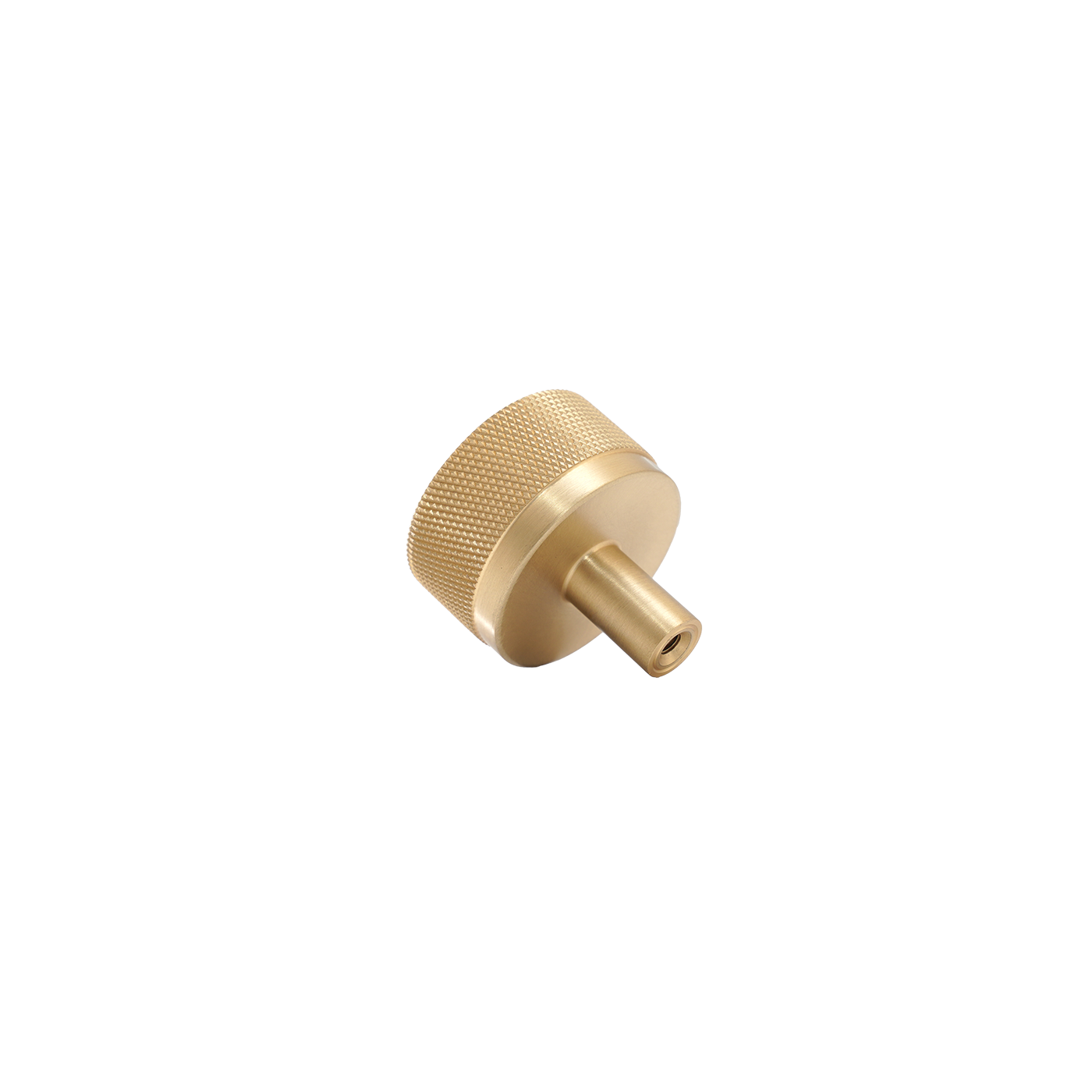 Momo Bellevue Knurled Knob Solid Brass 35mm in Brushed Satin Brass (2)
