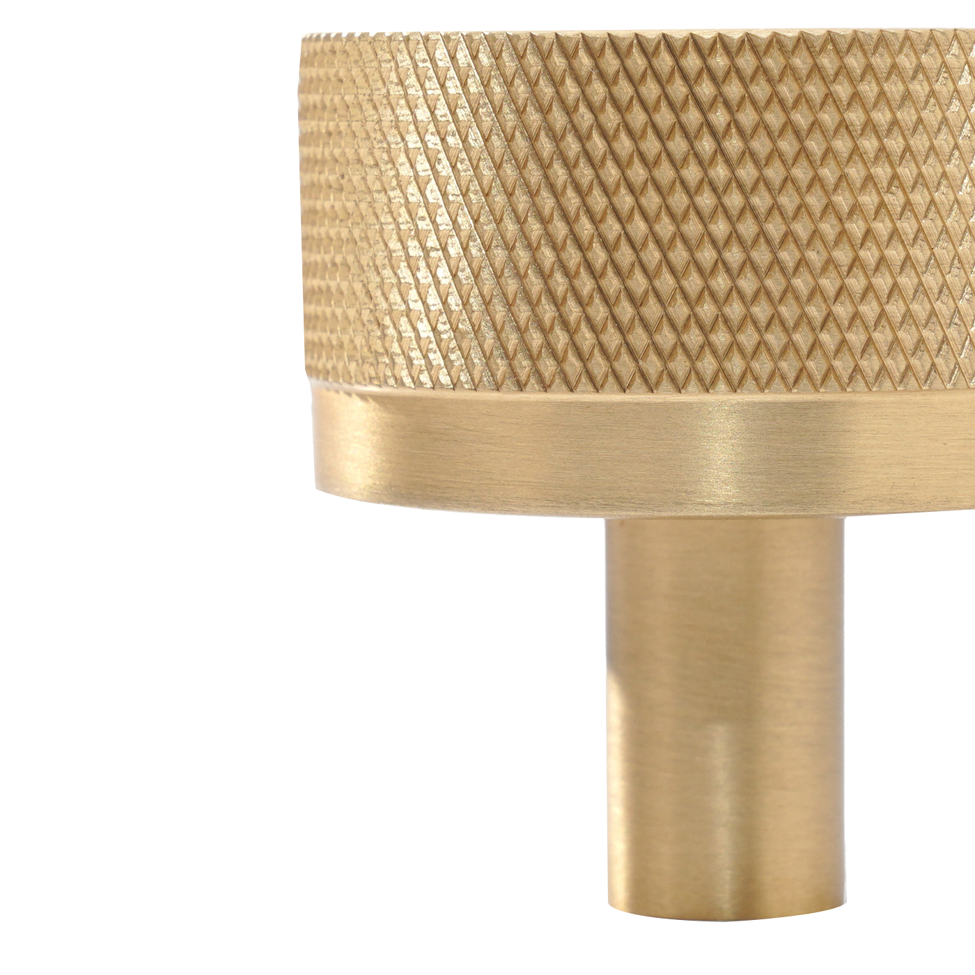 Momo Bellevue Knurled Knob Solid Brass 35mm in Brushed Satin Brass (3)