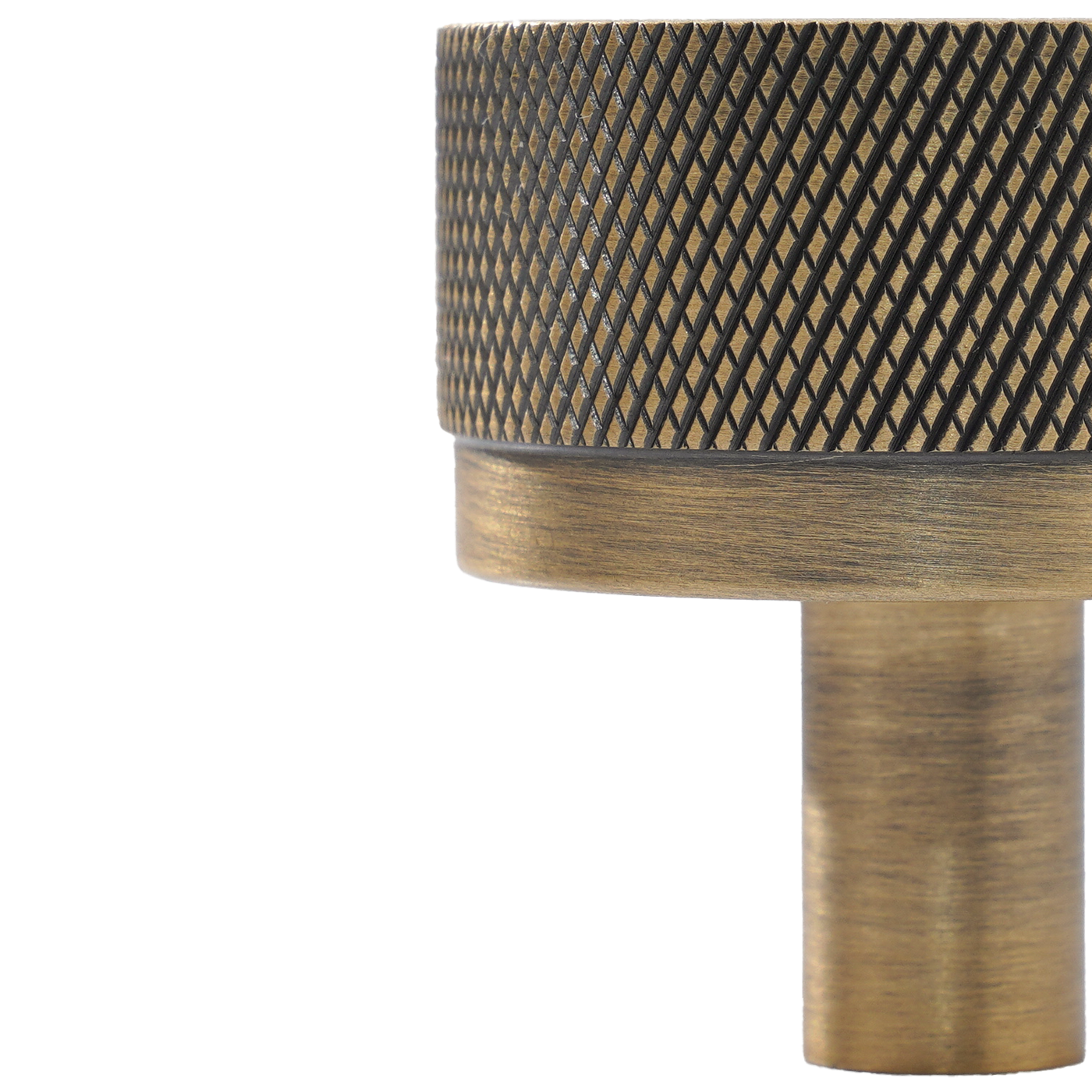 Momo Bellevue Knurled Knob Solid Brass 35mm in Dark Brushed Brass (3)