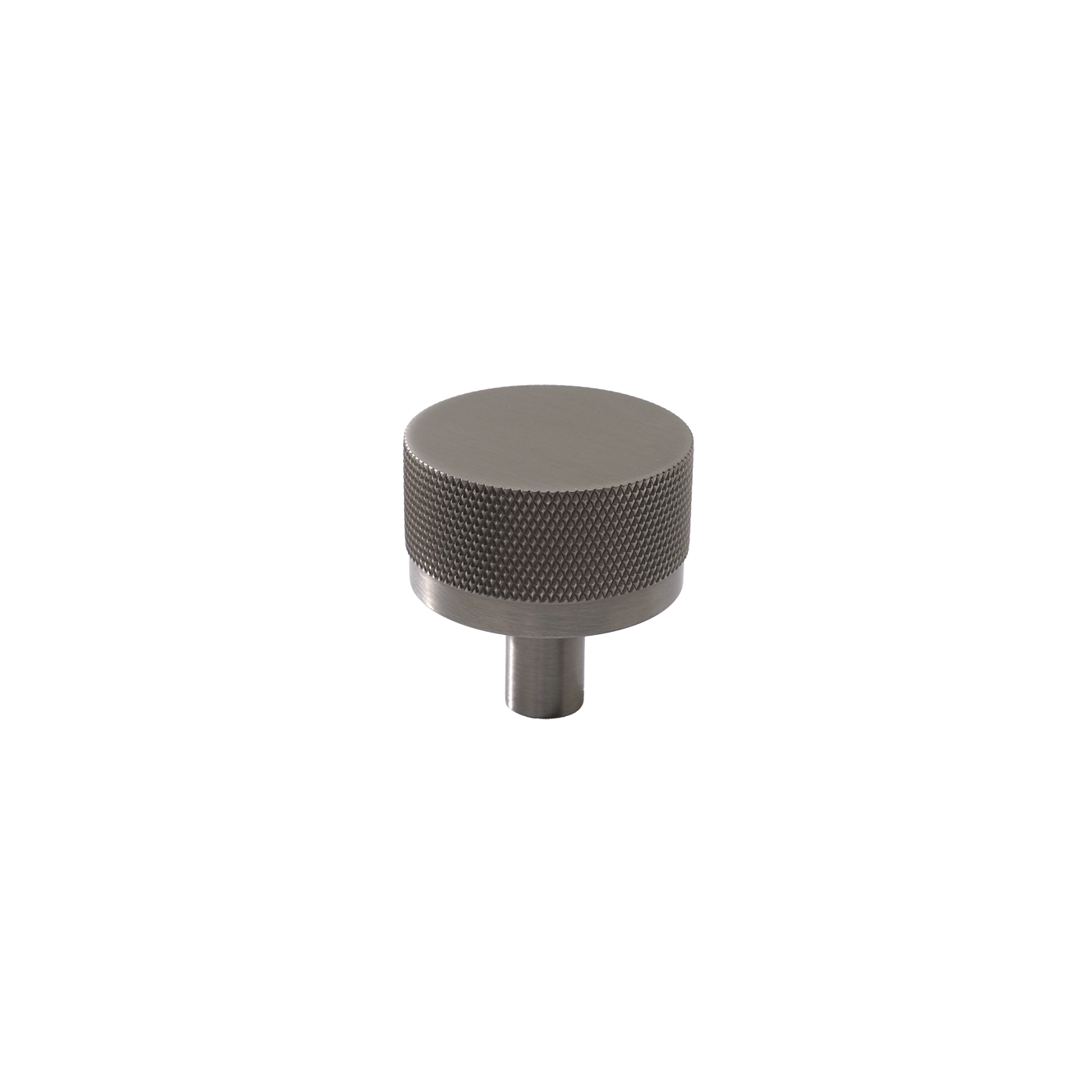 Momo Bellevue Knurled Knob Solid Brass 35mm in Dull Brushed Nickel