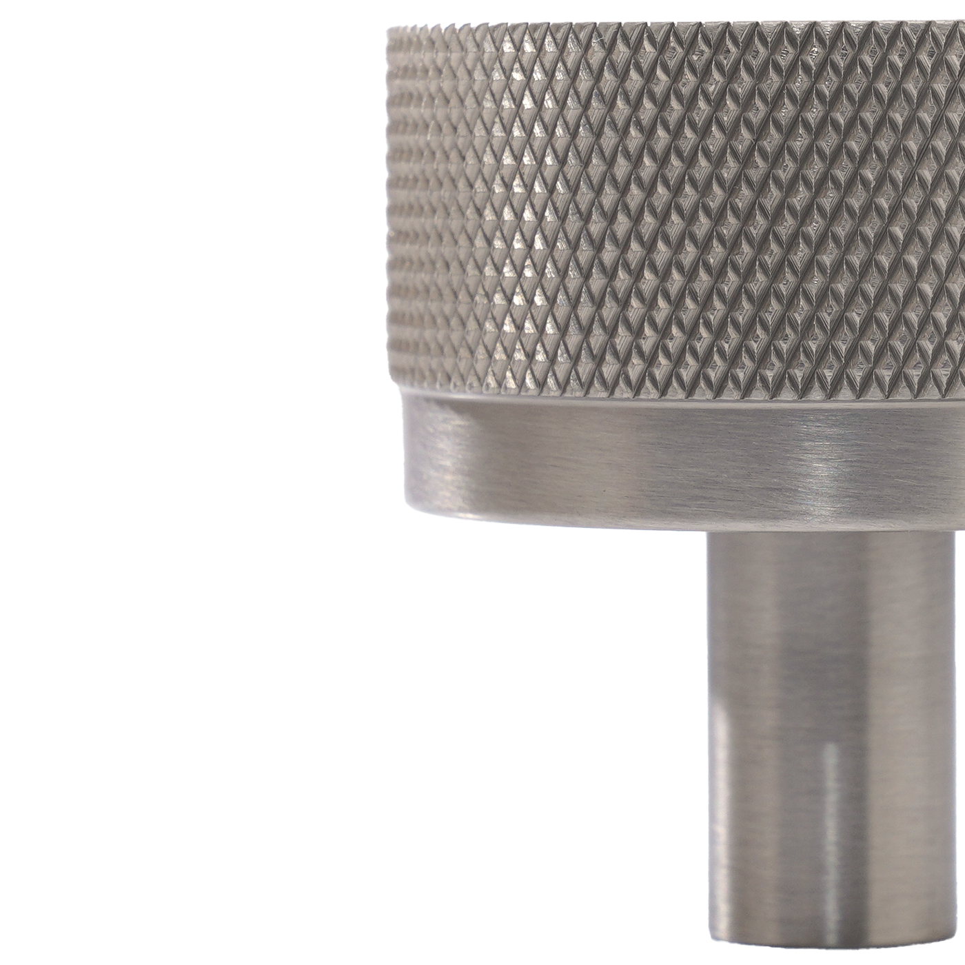 Momo Bellevue Knurled Knob Solid Brass 35mm in Dull Brushed Nickel (3)