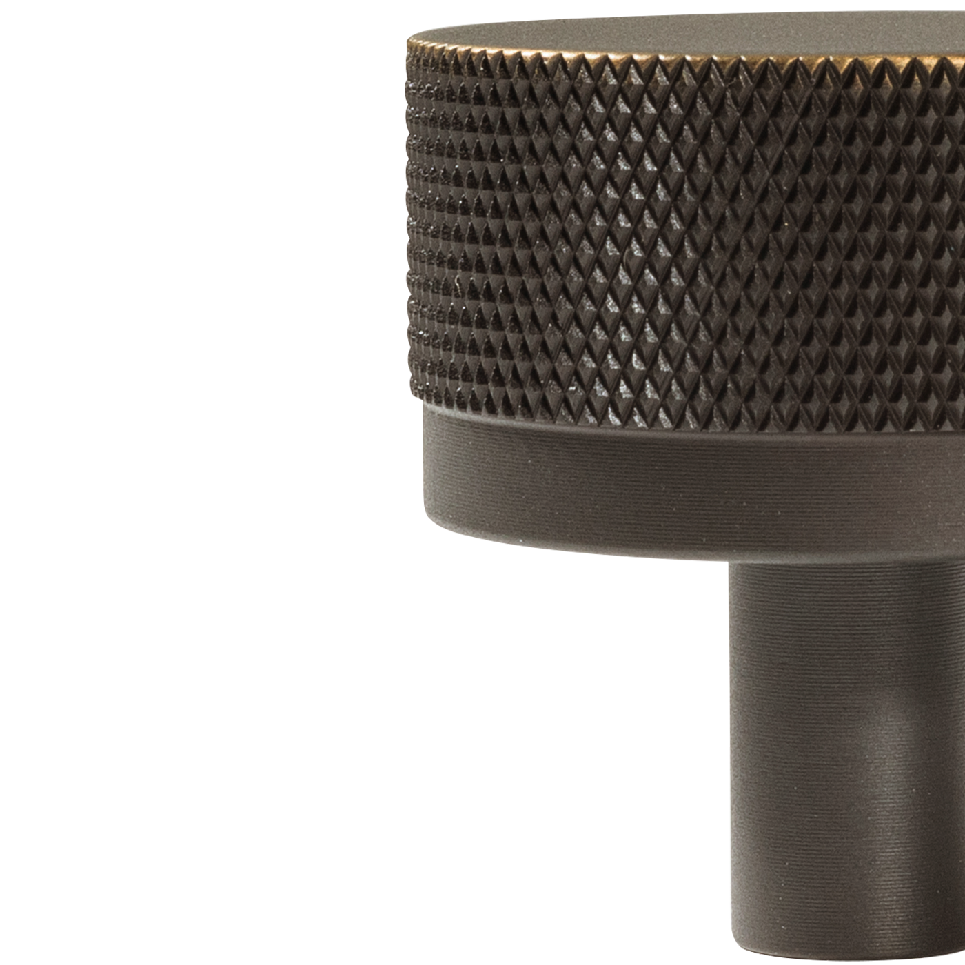 Momo Bellevue Knurled Knob Solid Brass 35mm in Dark Bronze (2)