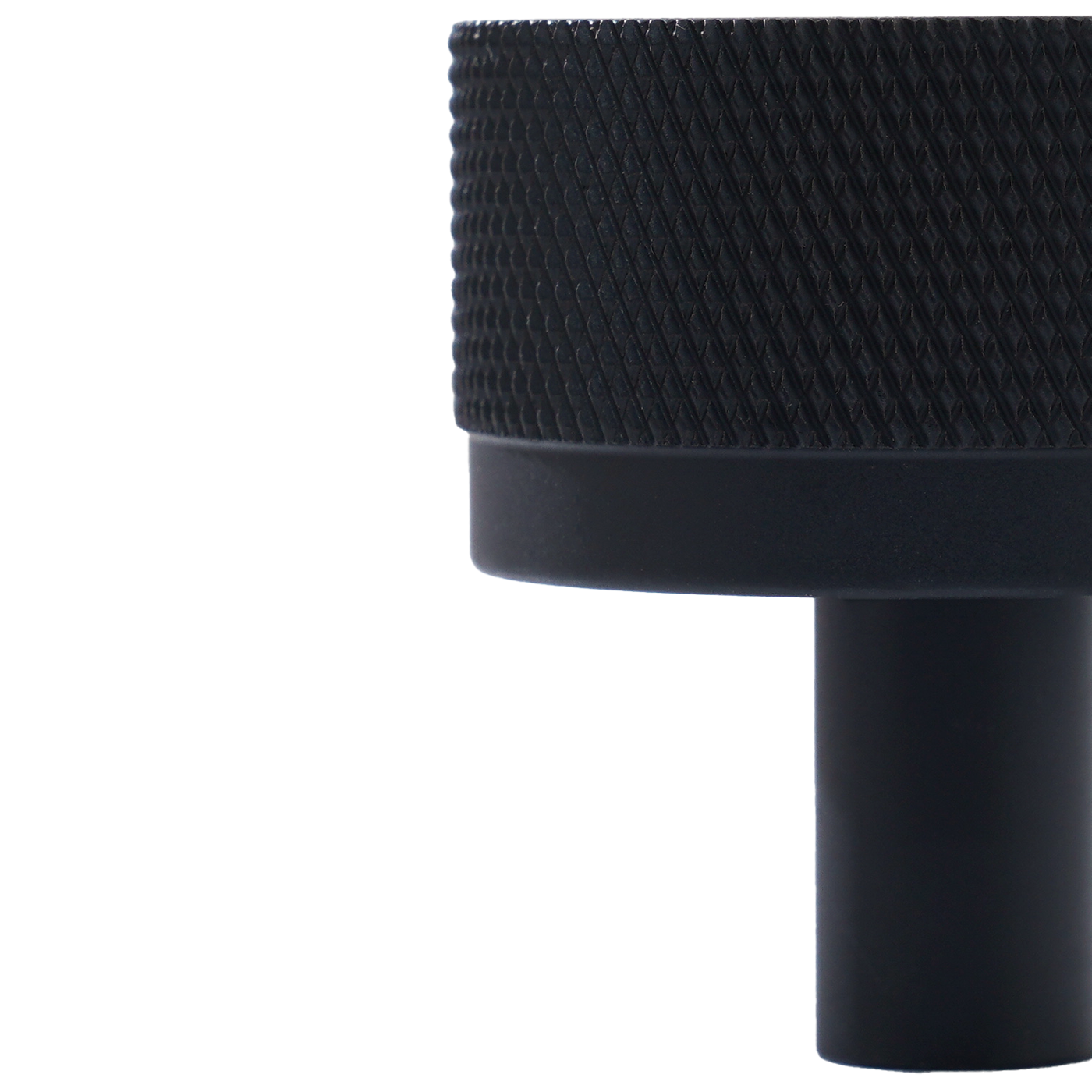Momo Bellevue Knurled Knob Solid Brass 35mm in Matt Black (3)