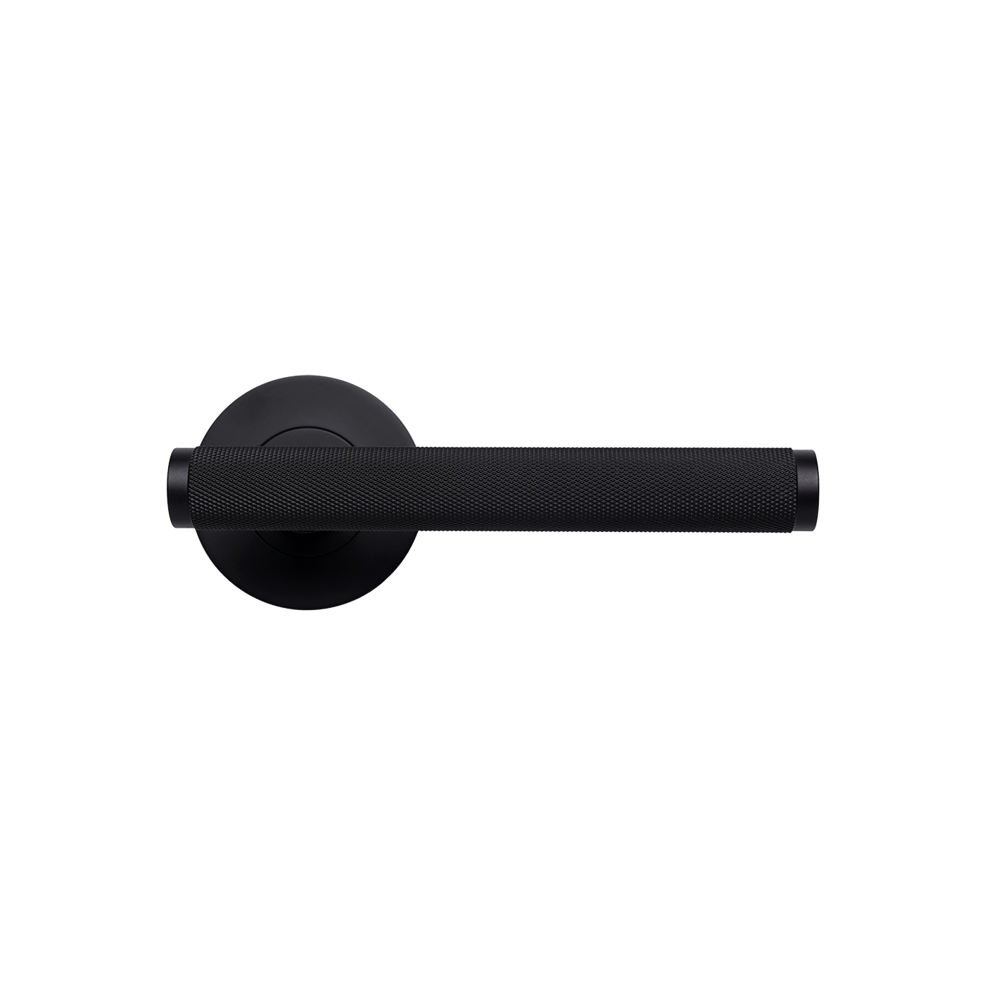 Momo Bellevue Knurled Lever Handle Matt Black