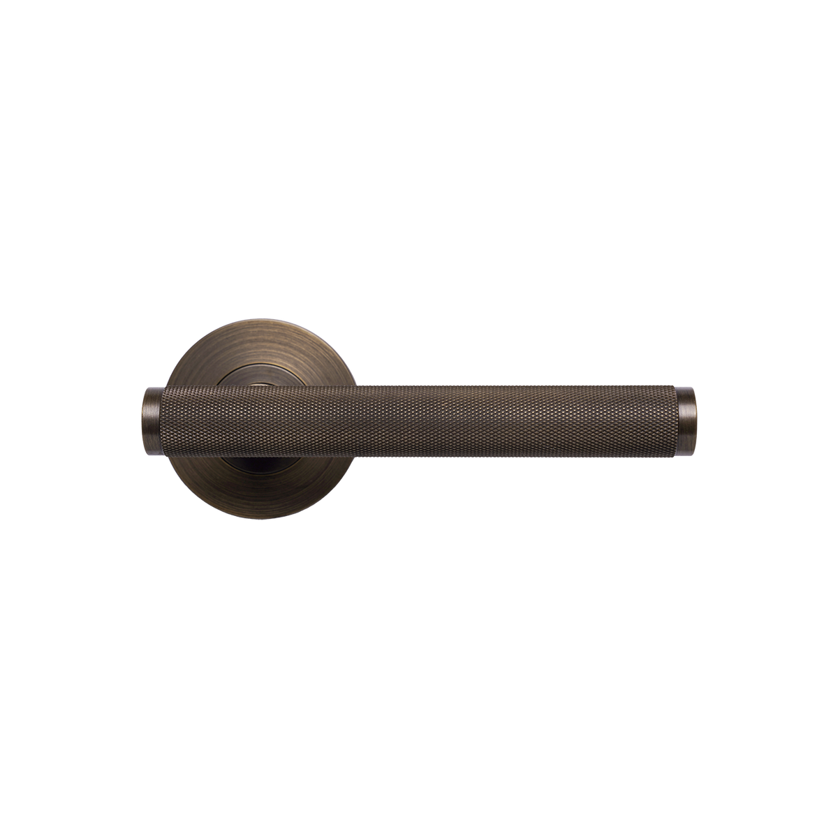 Momo Bellevue Knurled Solid Brass Lever Entrance Set to Suit Dormakaba MS2600 and MS2900 Series locks in Bronze (1)