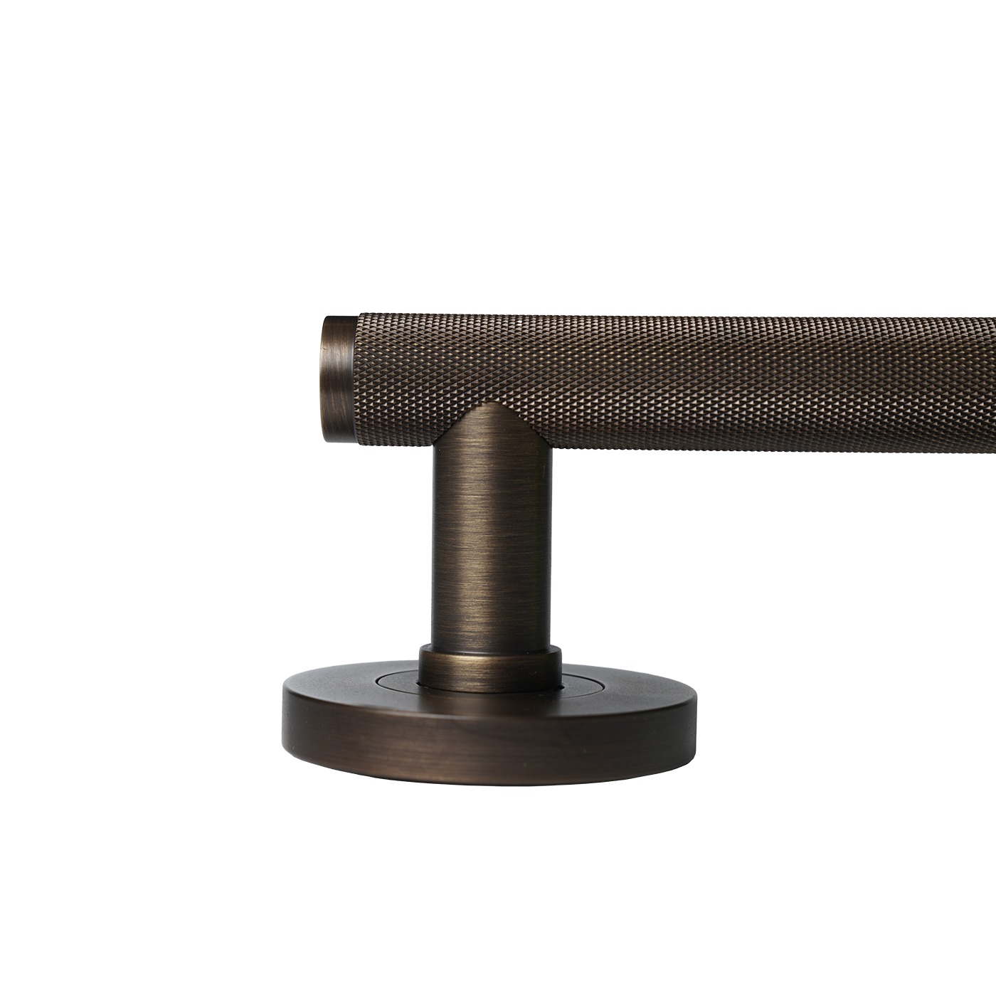 Momo Bellevue Solid Brass Knurled Lever Entrance Set In Bronze (3)