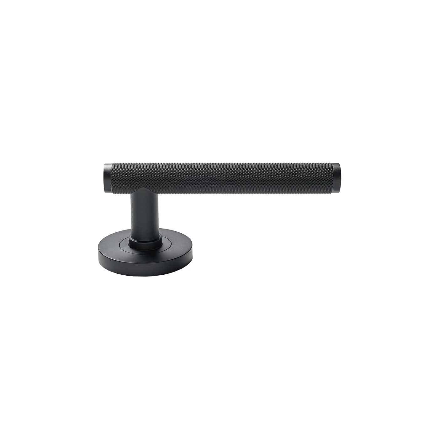 Momo Bellevue Knurled Lever Handle Matt Black (1)