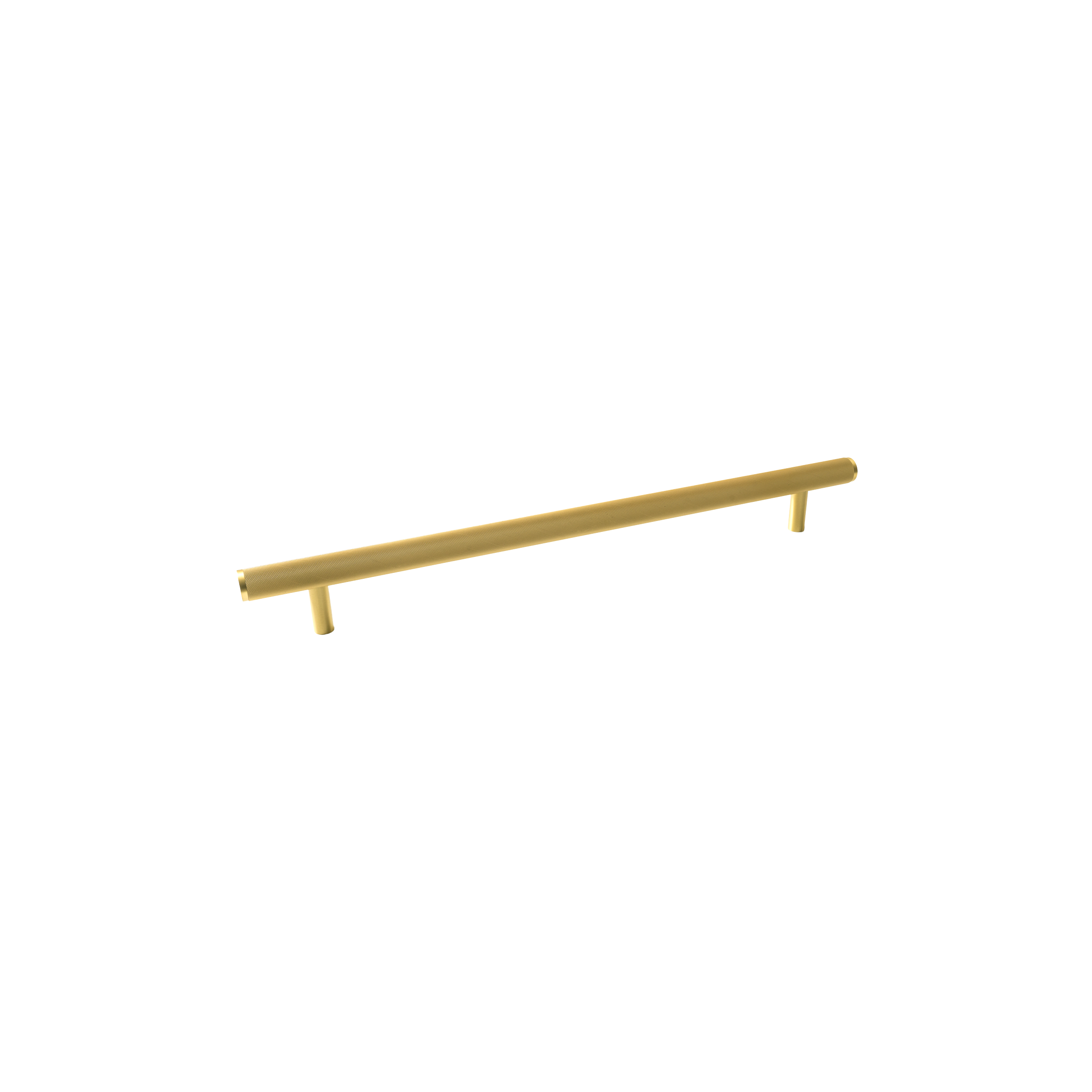 Momo Bellevue Knurled Solid Brass Door Pull Handle In Brushed Satin Brass