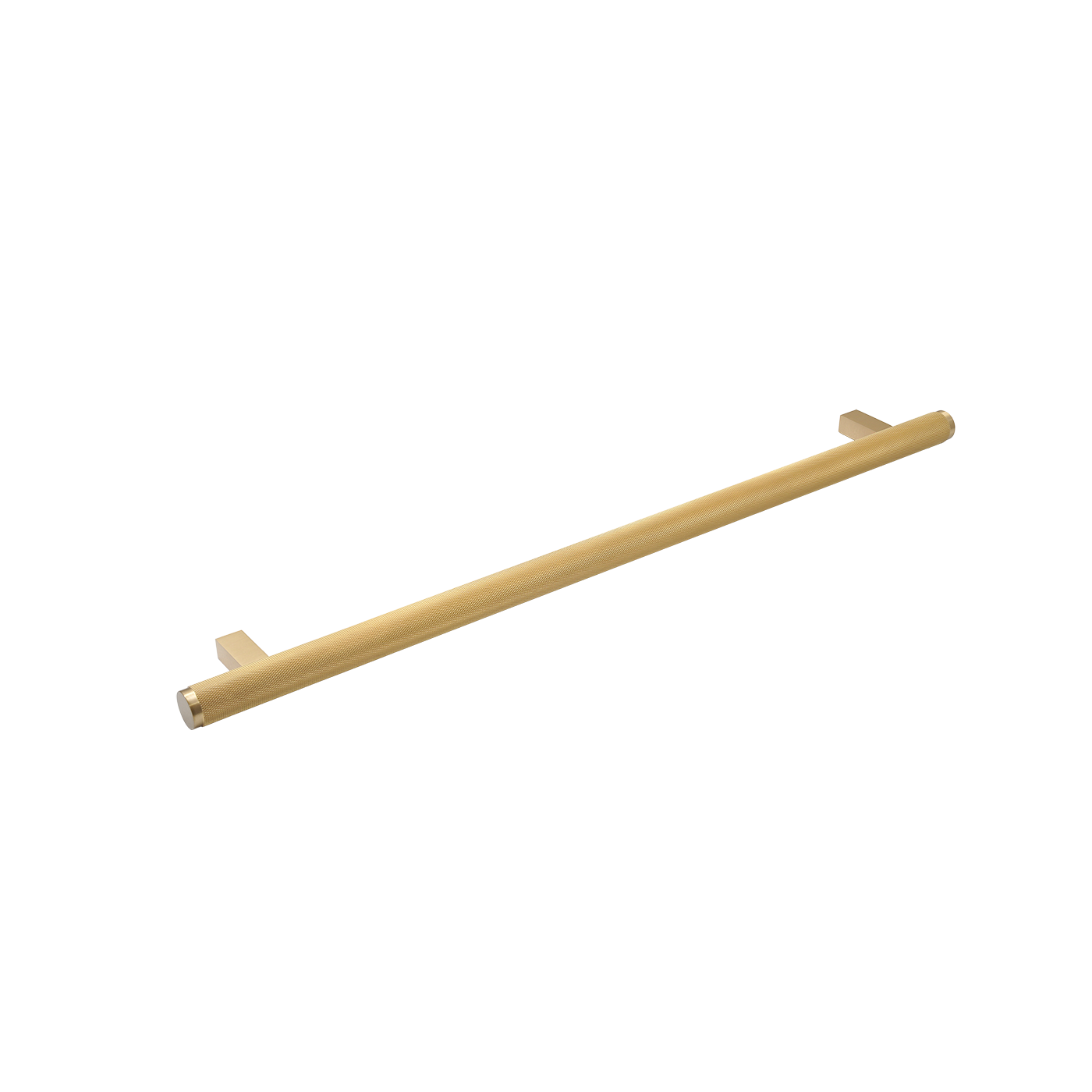 Momo Bellevue Solid Brass Knurled Door Pull With Back to Back Fixing In Brushed Satin Brass (1)