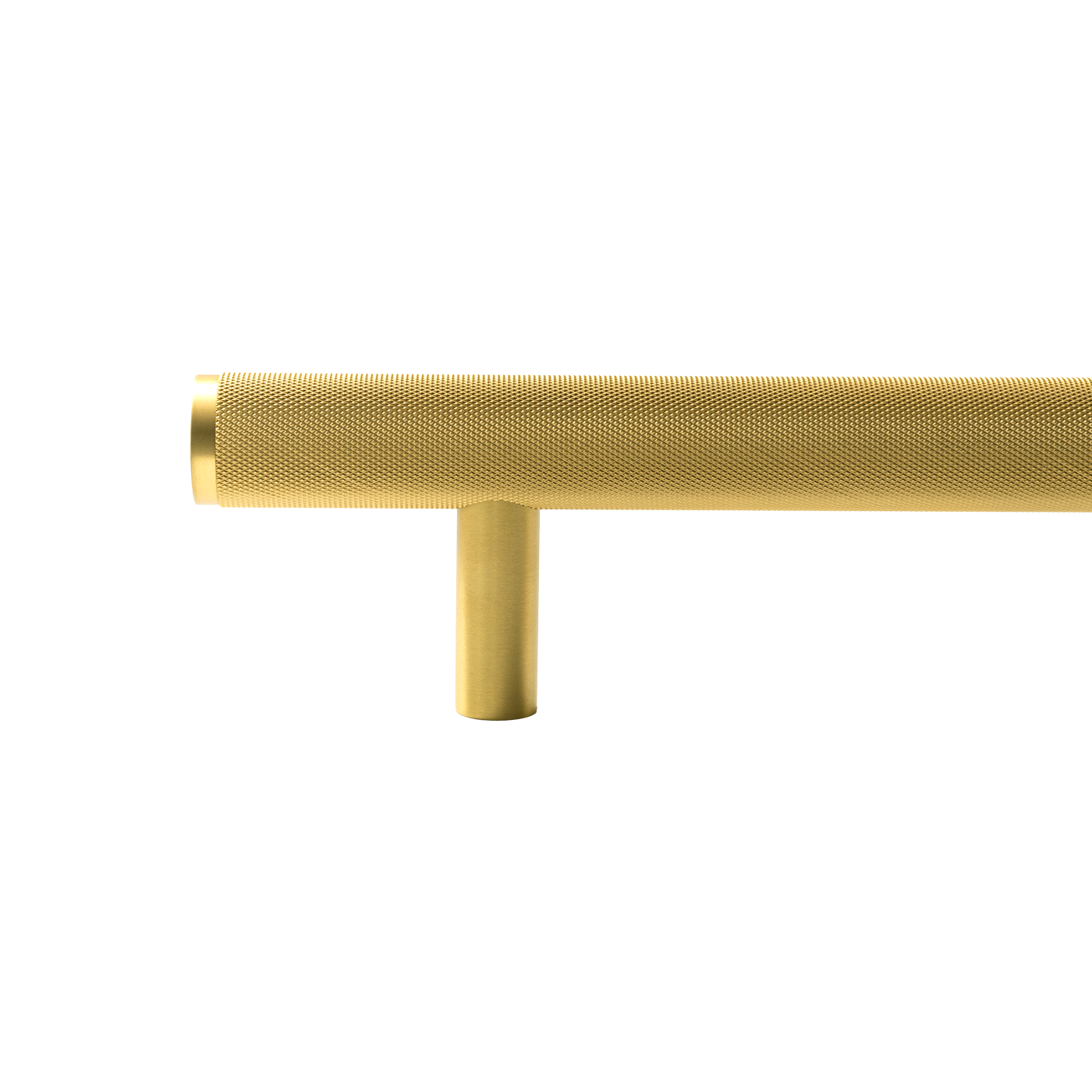 Momo Bellevue Knurled Solid Brass Door Pull Handle In Brushed Satin Brass (2)