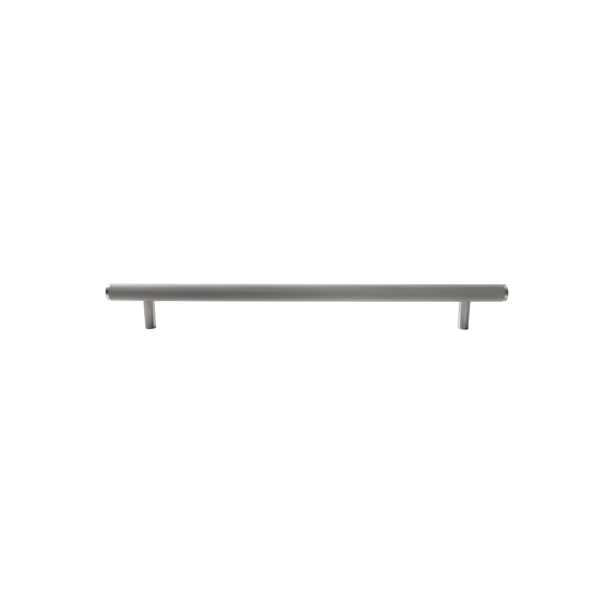 Momo Bellevue Knurled Solid Brass Door Pull Handle In Dull Brushed Nickel (1)
