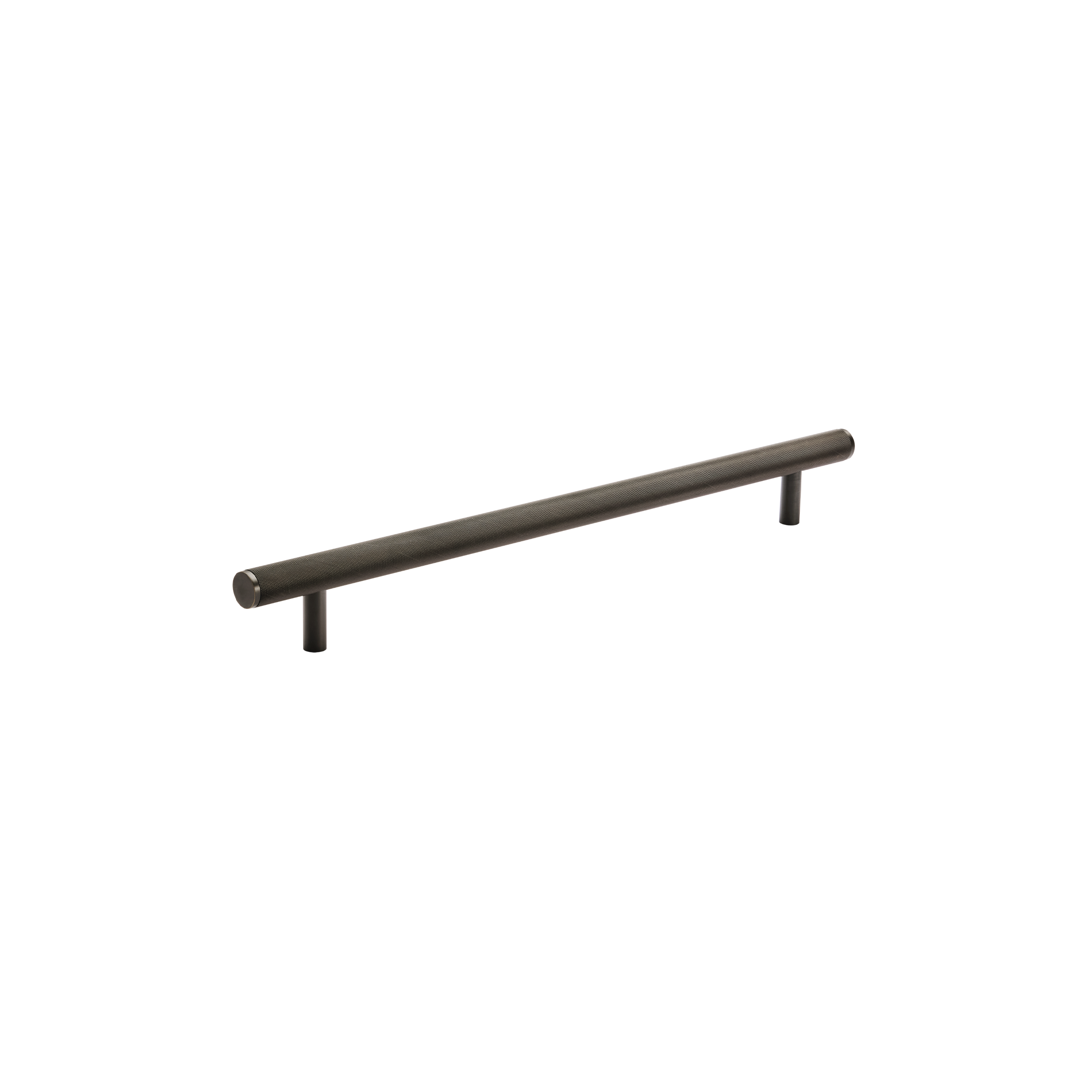 Momo Bellevue Knurled Solid Brass Door Pull Handle In Dark Bronze