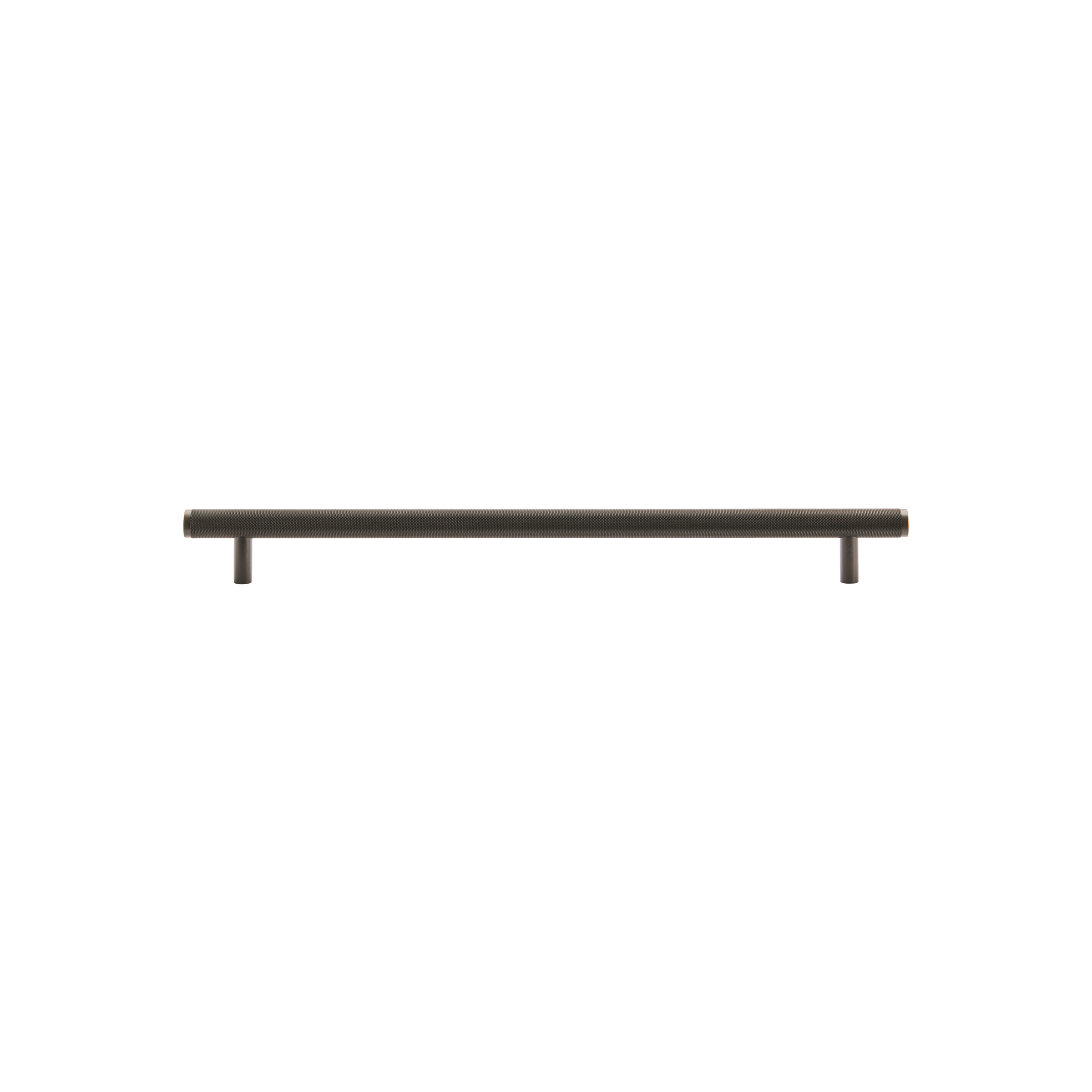 Momo Bellevue Knurled Solid Brass Door Pull Handle In Dark Bronze (1)