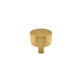 Momo Bellevue Plain Knob Solid Brass 35mm in Brushed Satin Brass