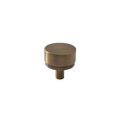 Momo Bellevue Plain Knob Solid Brass 35mm in Dark Brushed Brass