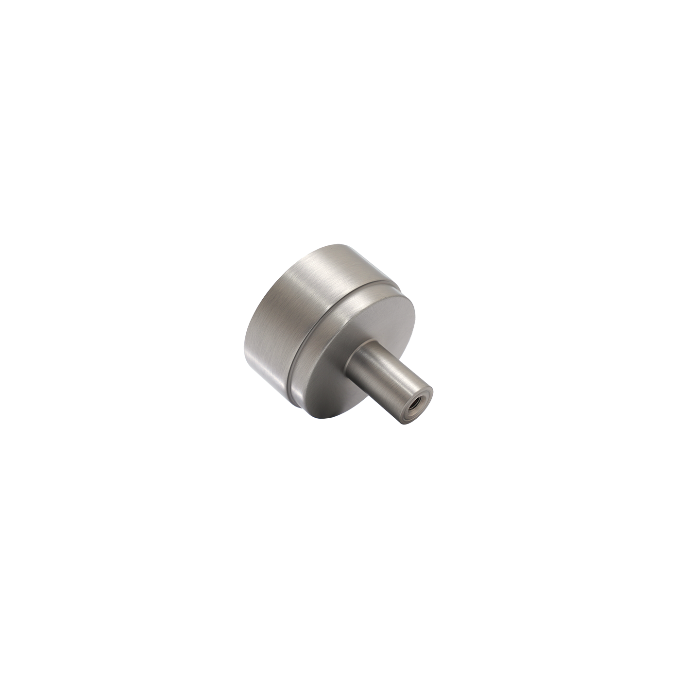 Momo Bellevue Plain Knob Solid Brass 35mm in Dull Brushed Nickel (2)