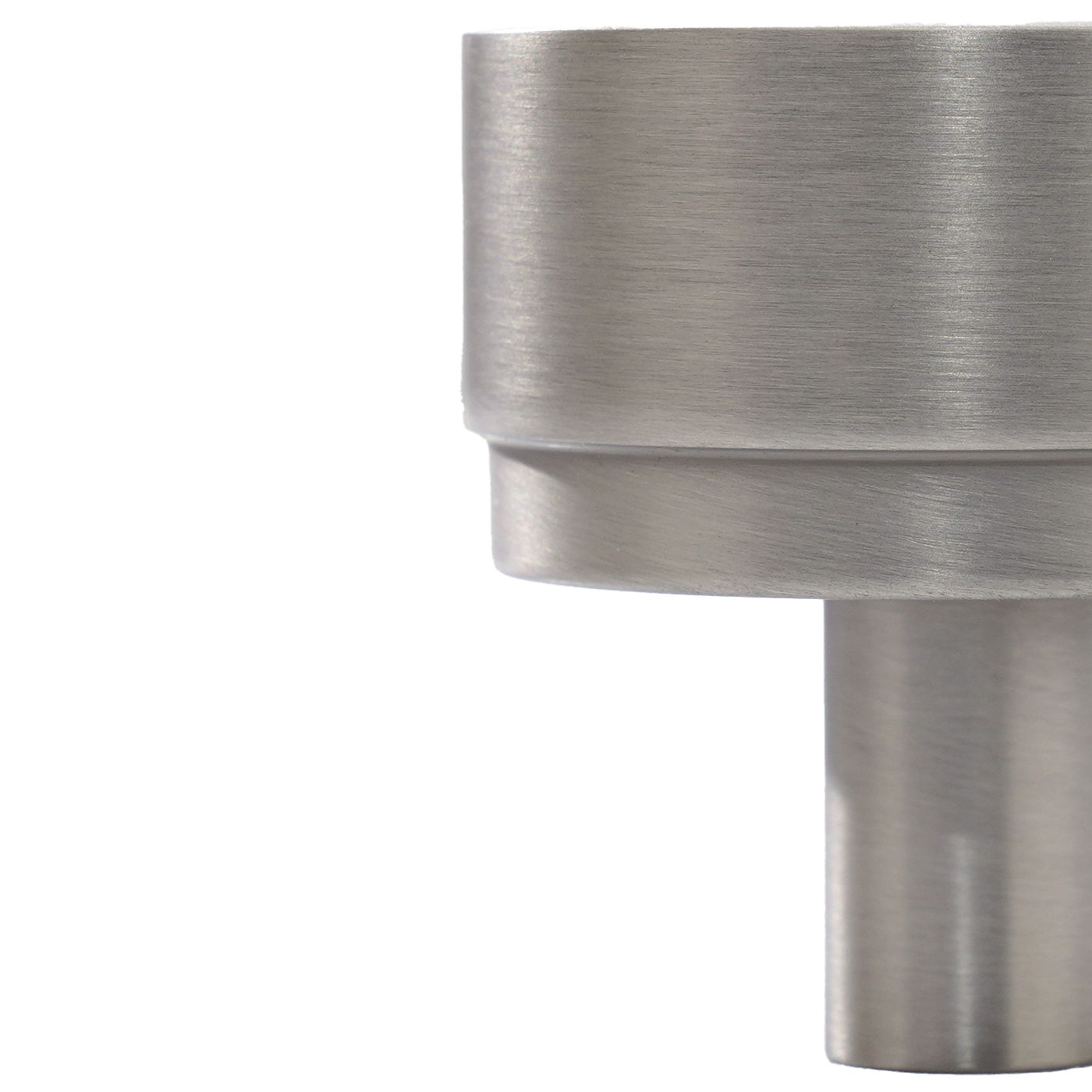 Momo Bellevue Plain Knob Solid Brass 35mm in Dull Brushed Nickel (3)