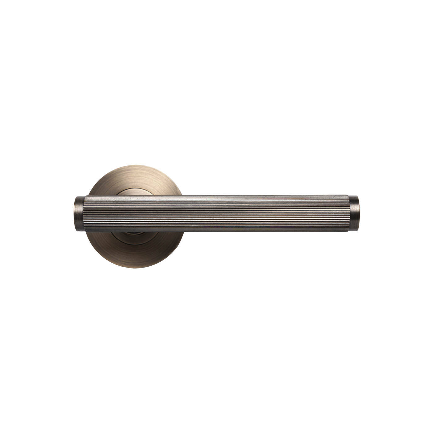 Momo Bellevue Solid Brass Lined Tubular Latch Passage Lever Set In Dark Brushed Brass (1)