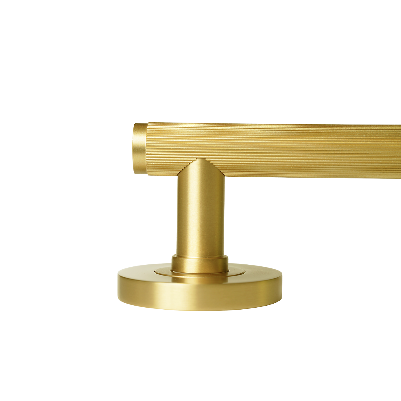 Momo Bellevue Solid Brass Lined Tubular Latch Privacy Lever Set In Brushed Satin Brass (3)