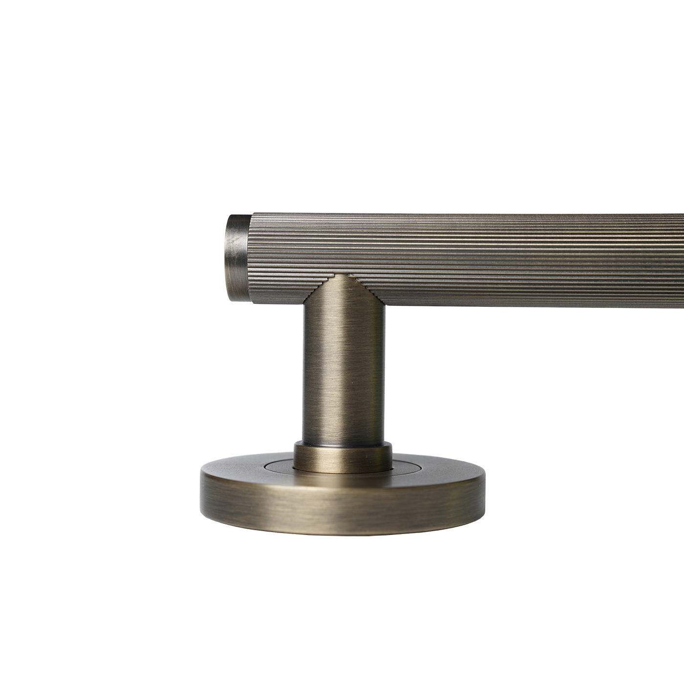 Momo Bellevue Solid Brass Lined Tubular Latch Passage Lever Set In Dark Brushed Brass (3)