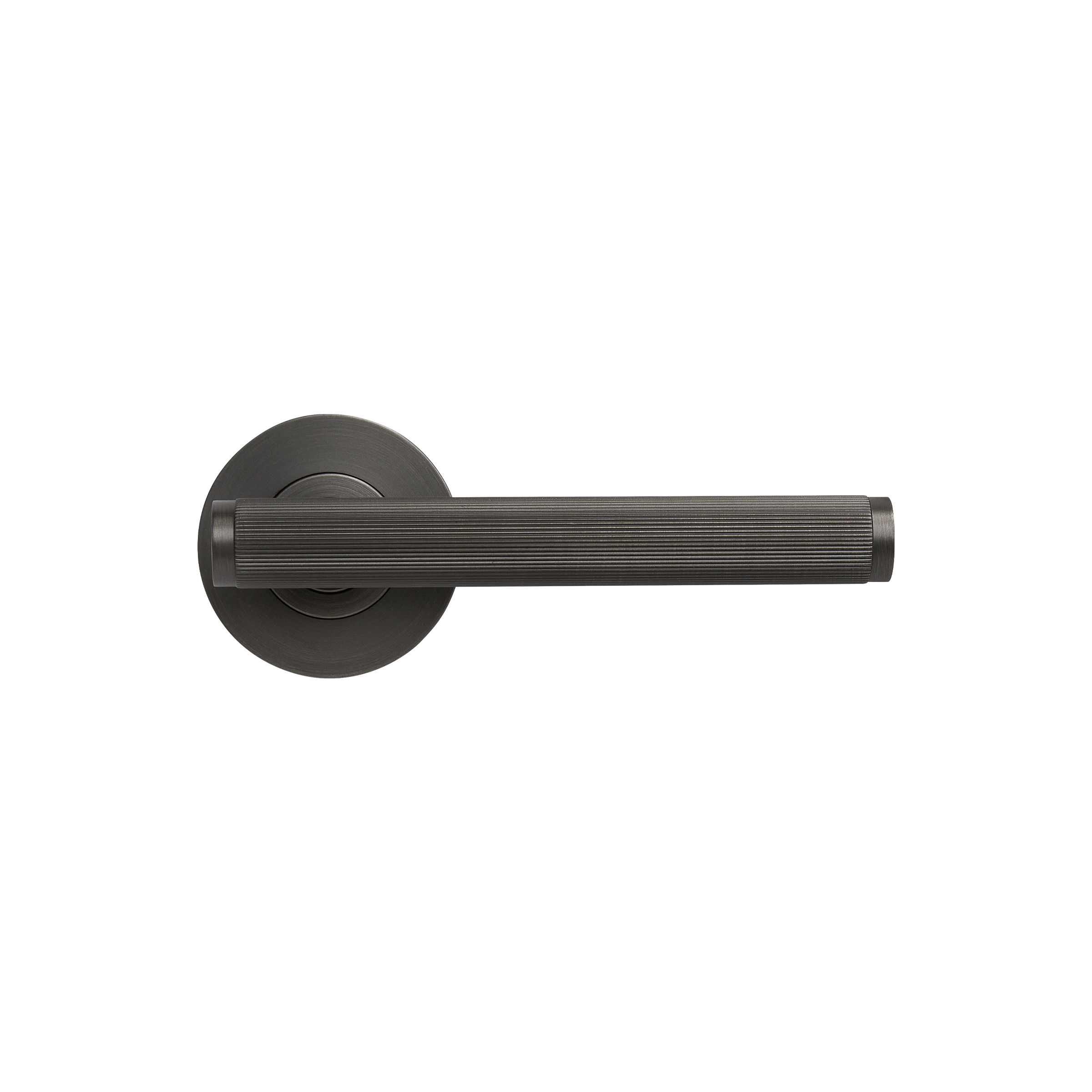 Momo Bellevue Solid Brass Lined Lever Entrance Set In Gunmetal (1)
