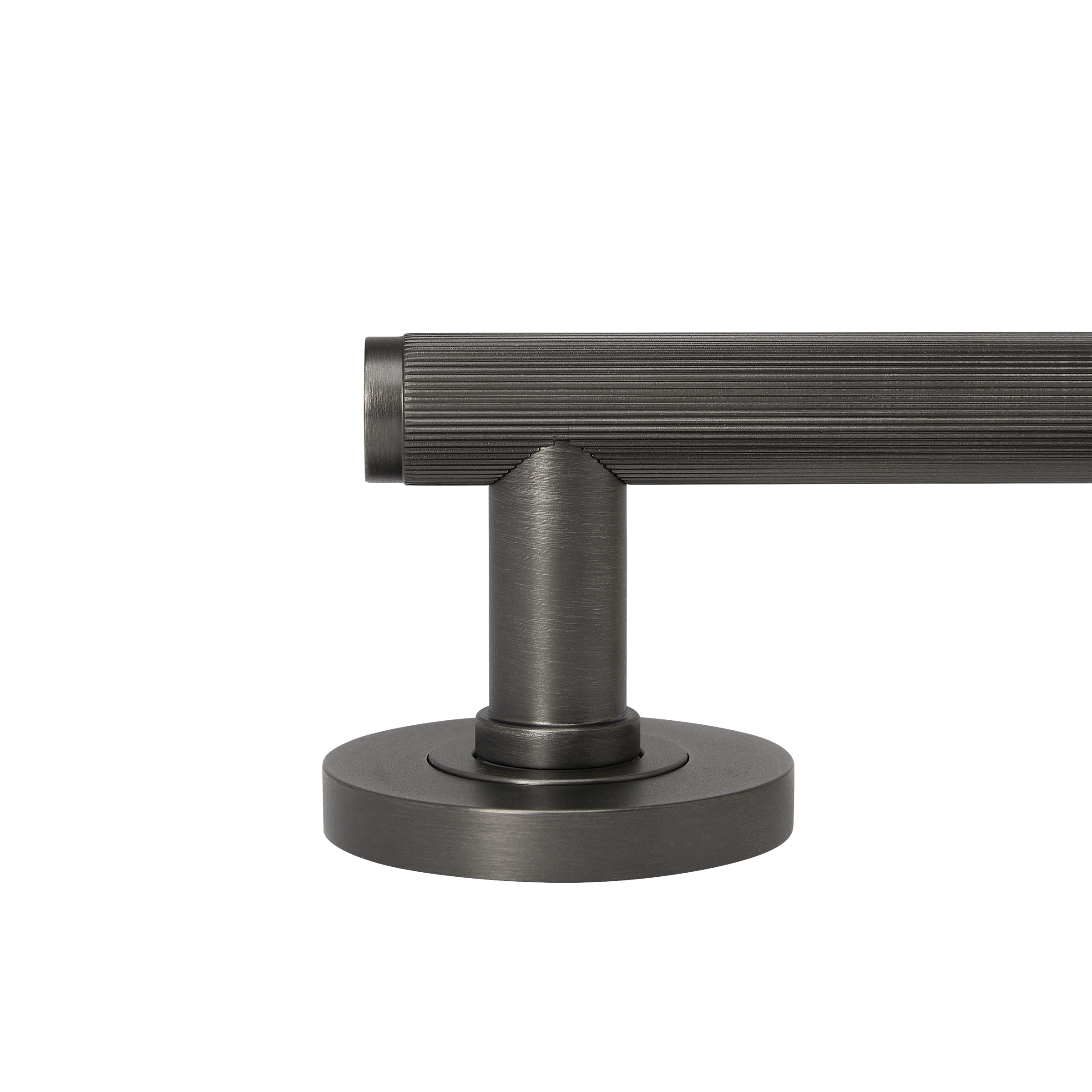 Momo Bellevue Solid Brass Lined Lever Entrance Set In Gunmetal (3)