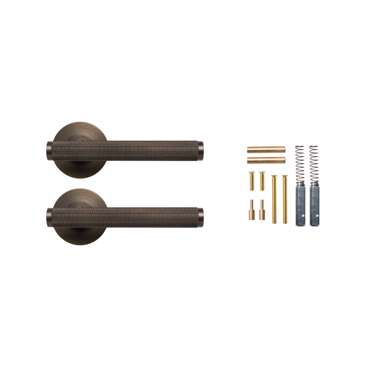 Momo Bellevue Knurled Lever Handle Set Bronze (2)