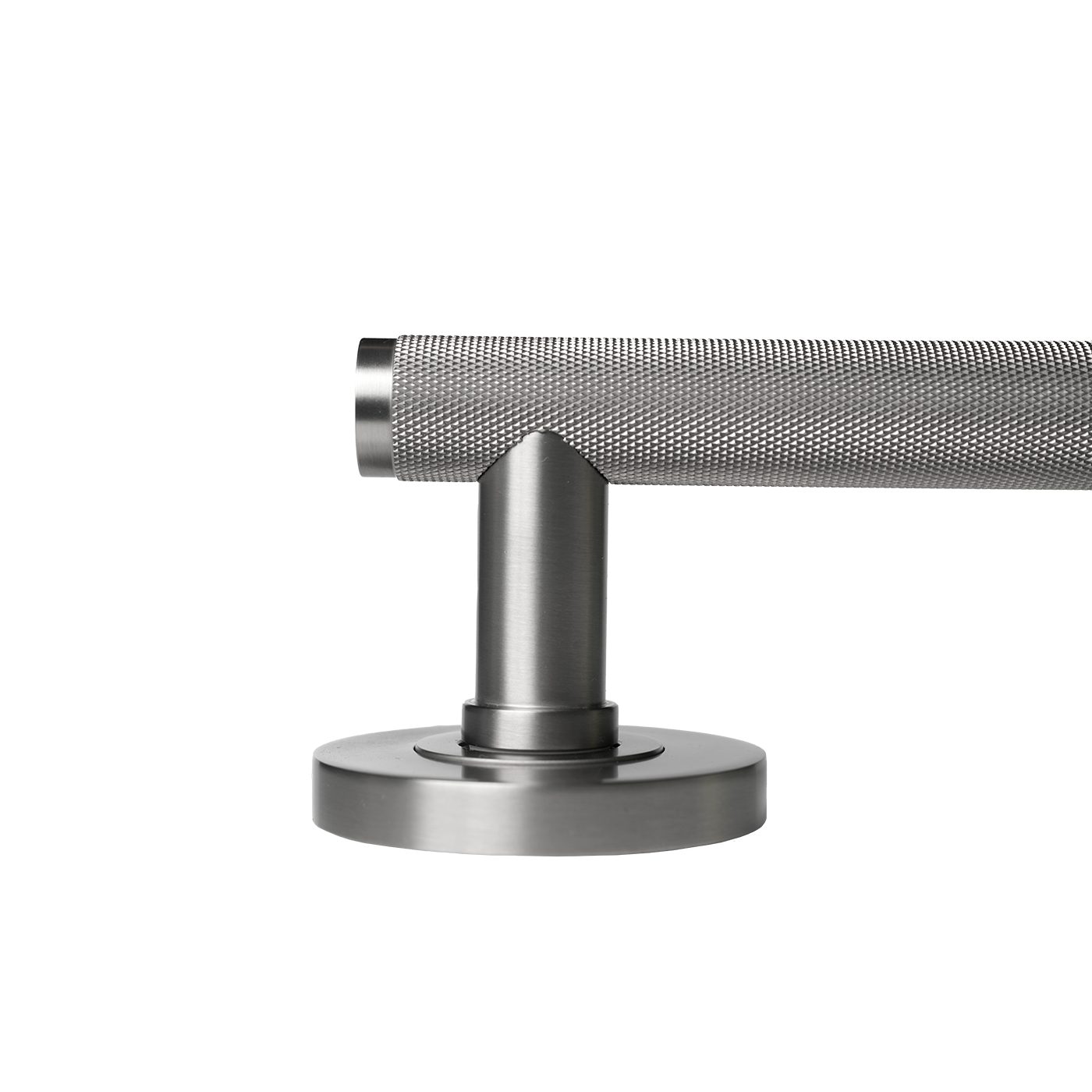 Momo Bellevue Knurled Lever Handle Set Dull Brushed Nickel (3)