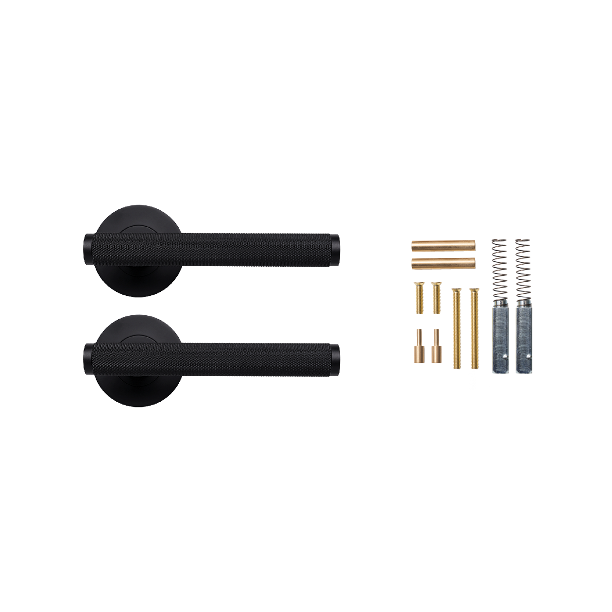 Momo Bellevue Knurled Lever Handle Matt Black (2)