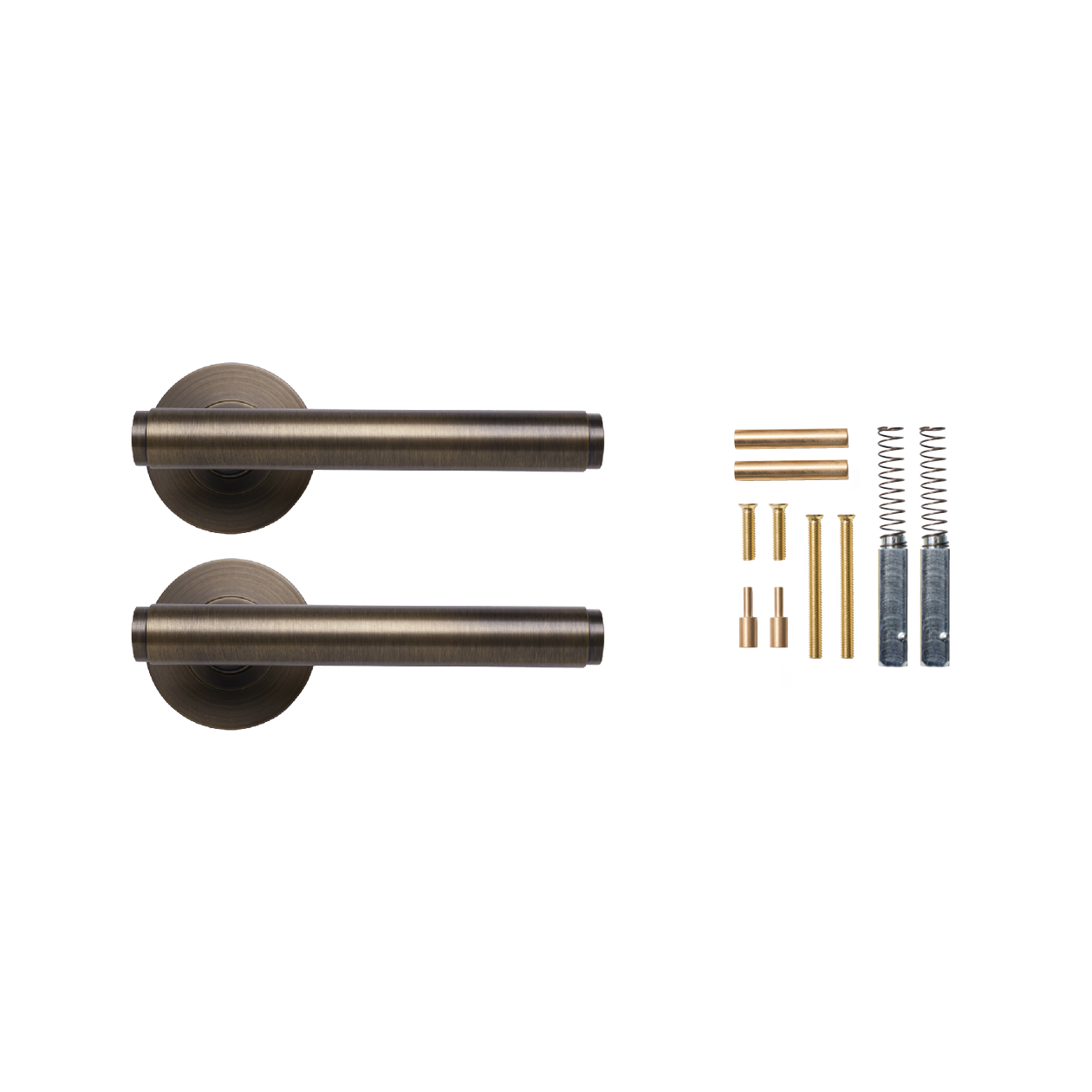 Momo Bellevue Plain Lever Handle Set Bronze (2)