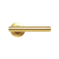 Momo Bellevue Plain Lever Handle Set Brushed Satin Brass