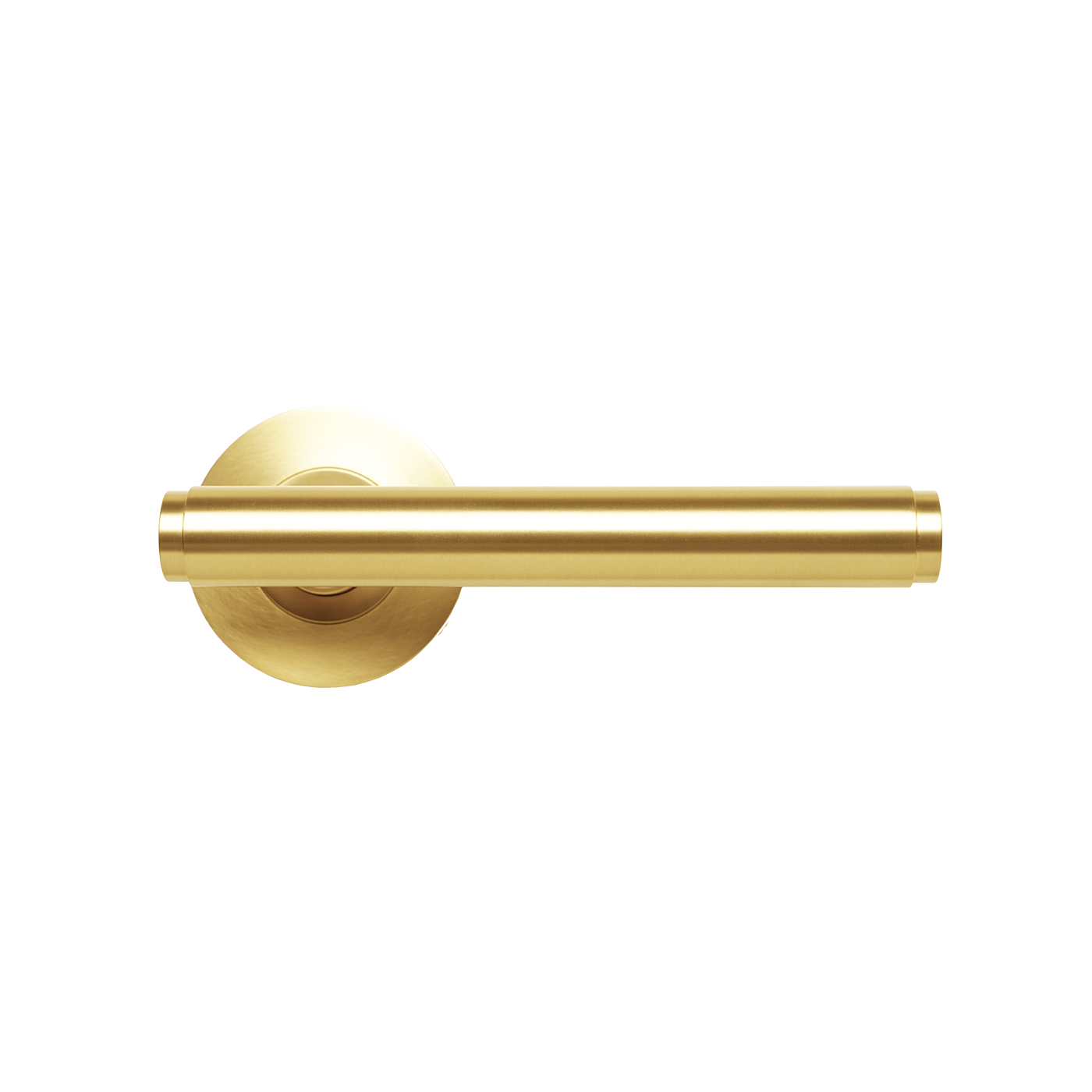 Momo Bellevue Plain Lever Handle Set Brushed Satin Brass