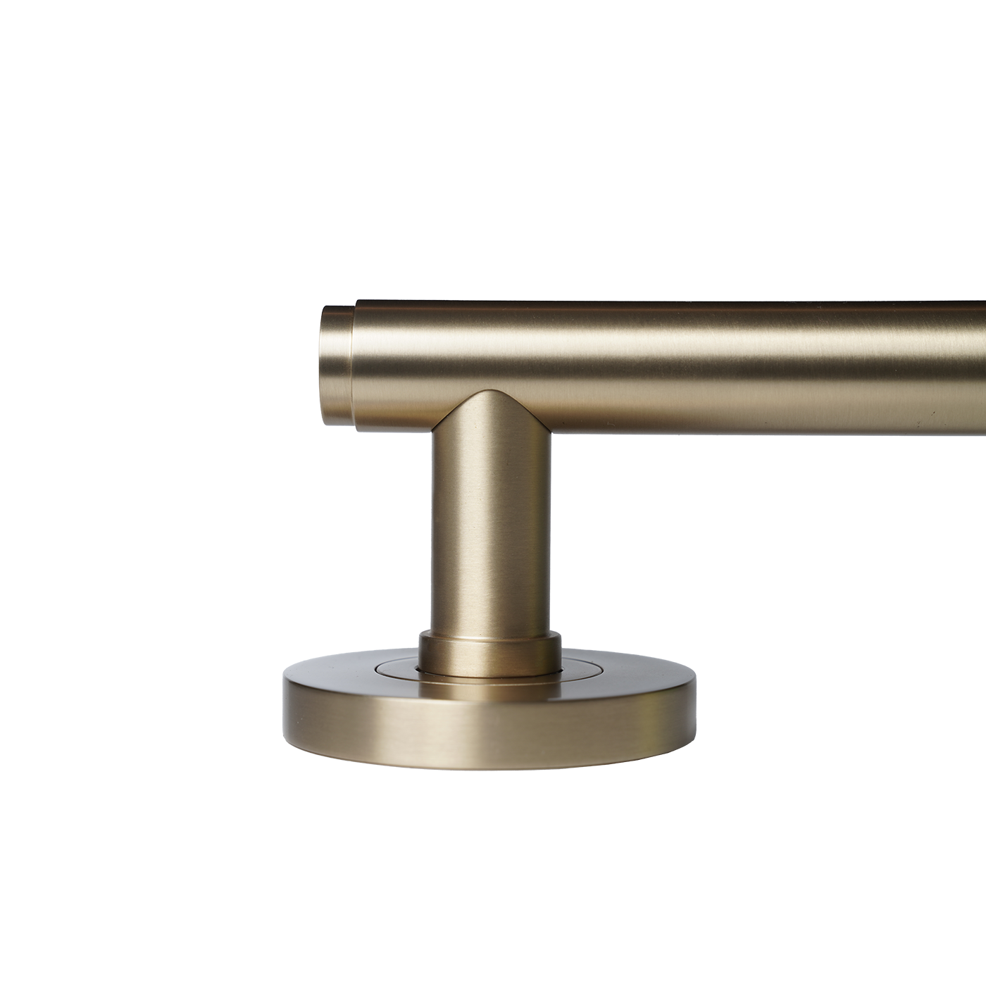 Momo Bellevue Plain Lever Handle Set Brushed Satin Brass (3)