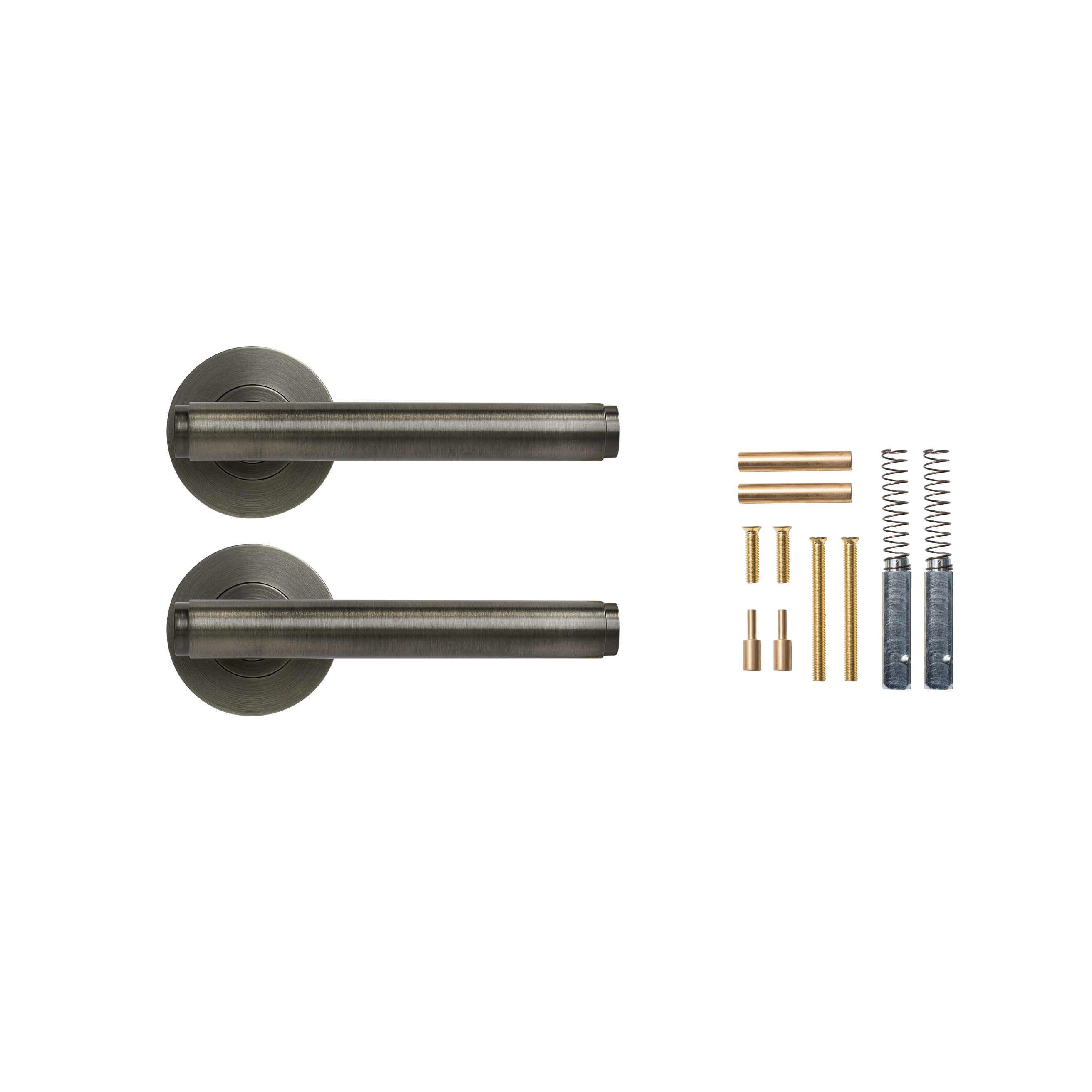Momo Bellevue Plain Lever Handle Set Gunmetal (2)