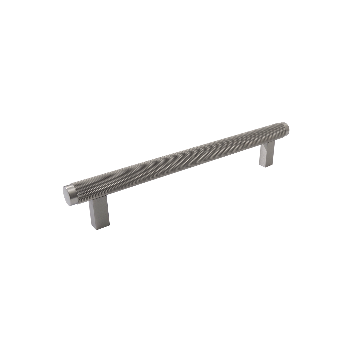 Momo Bellevue Knurled Bar Pull Solid Brass 160mm in Dull Brushed Nickel
