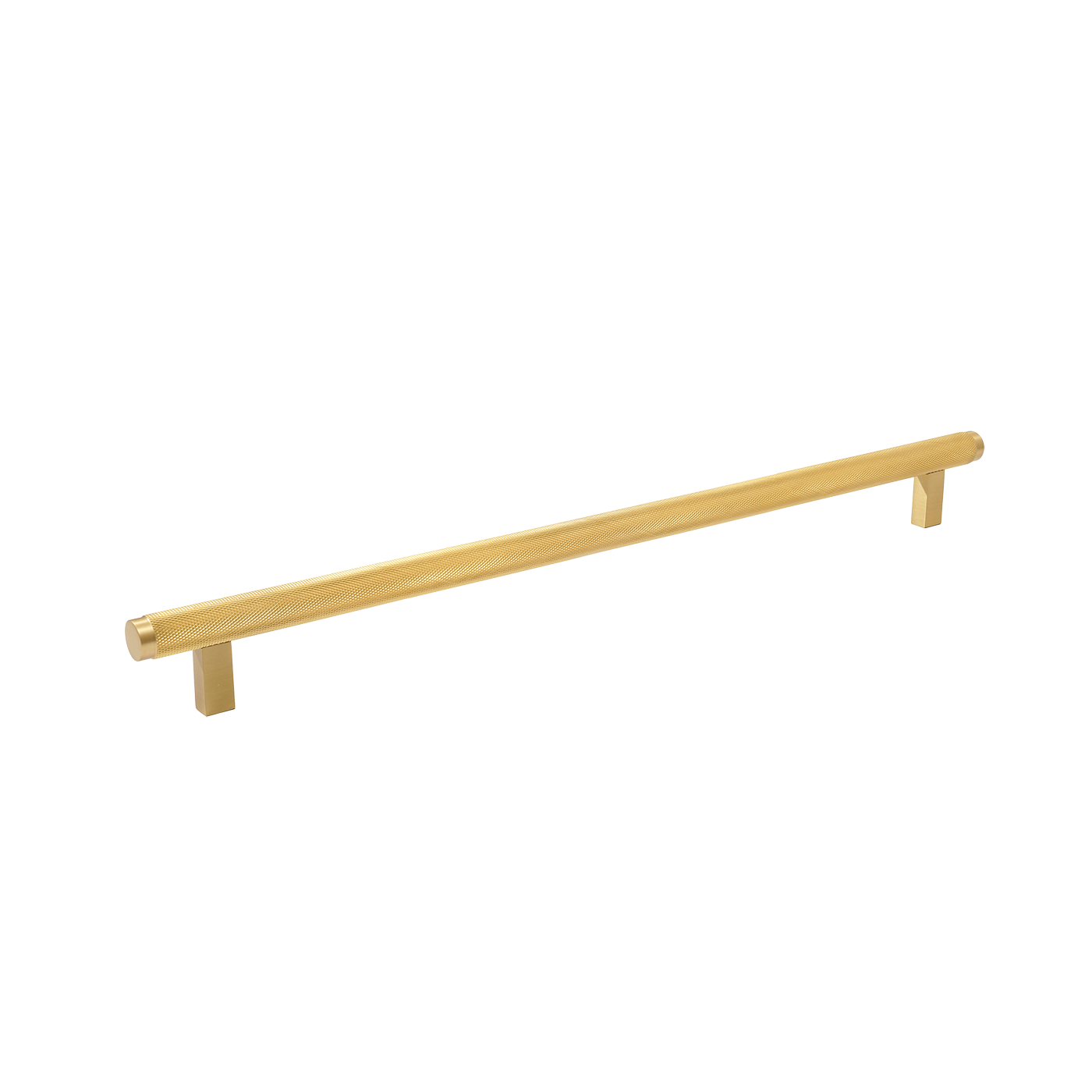 Momo Bellevue Knurled Bar Pull Solid Brass 320mm in Brushed Satin Brass