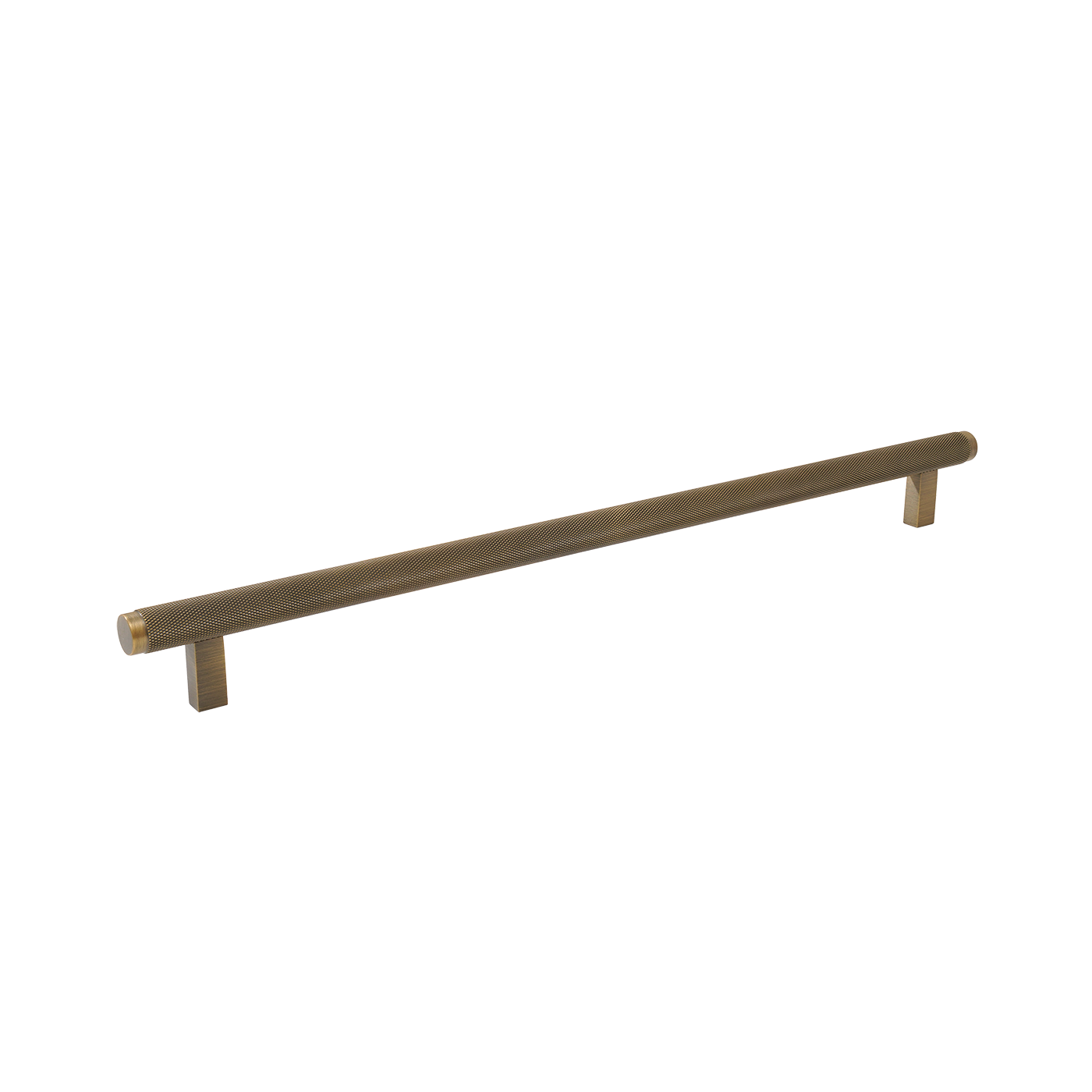 Momo Bellevue Knurled Bar Pull Solid Brass 320mm in Dark Brushed Brass