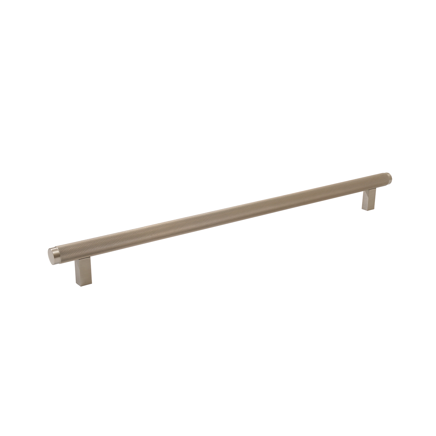 Momo Bellevue Knurled Bar Pull Solid Brass 320mm in Dull Brushed Nickel