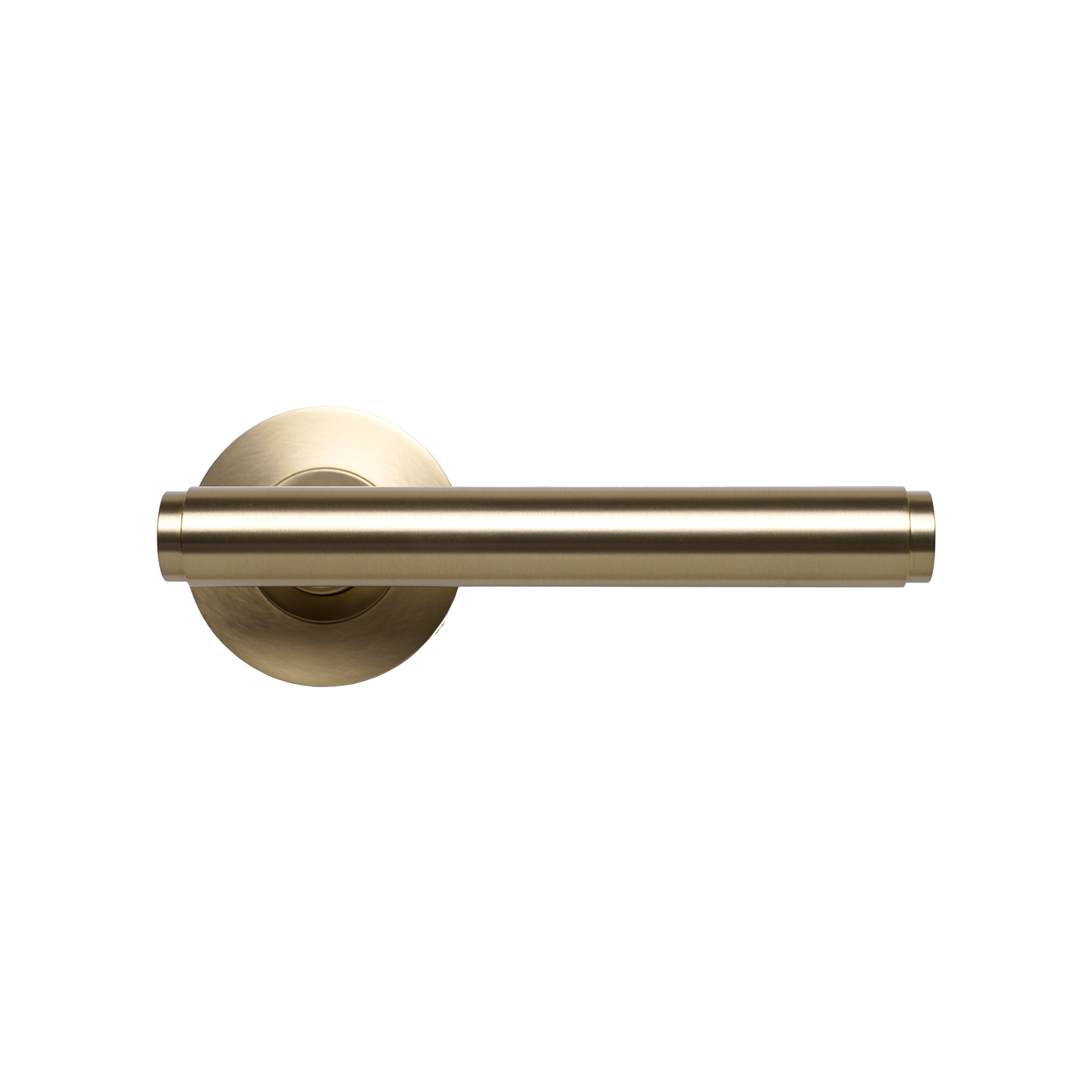 Momo Bellevue Plain Lever Handle Set Brushed Satin Brass